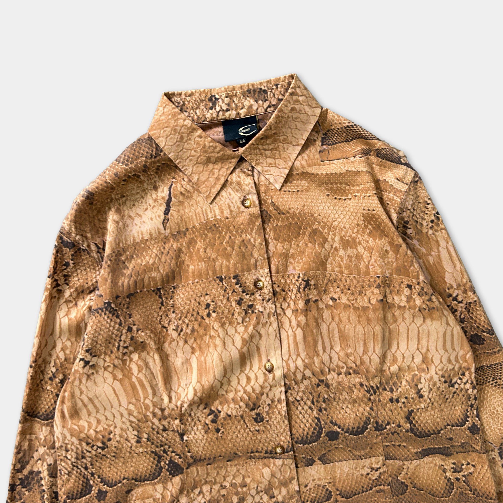 Just Cavalli Just Cavalli Snakeskin Print Shirt Size US S / EU 44-46 / 1 - 2 Thumbnail