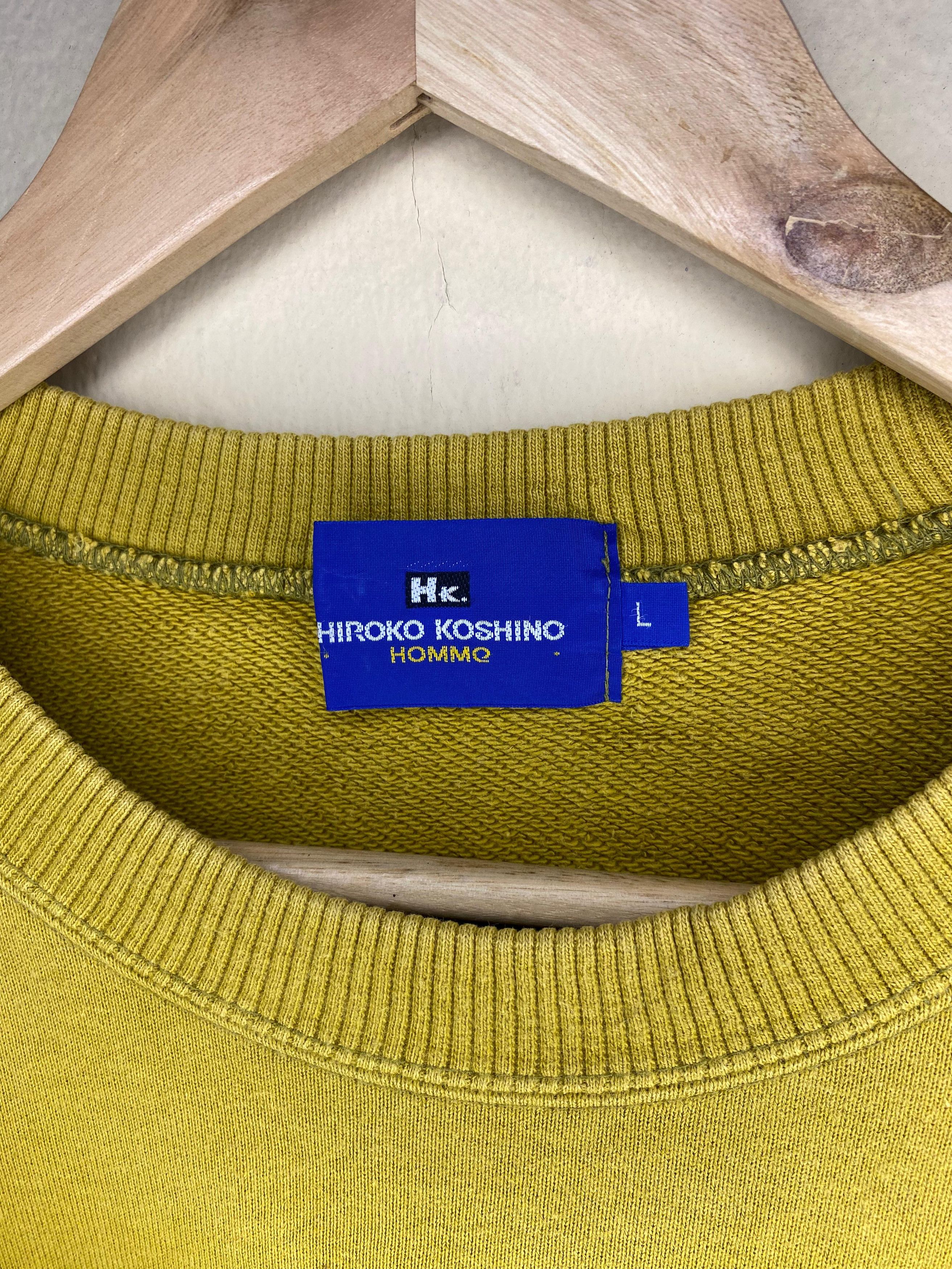 Hiroko Koshino Homme Hiroko Koshino Homme Sweatshirt Mustard Color Size US L / EU 52-54 / 3 - 2 Thumbnail