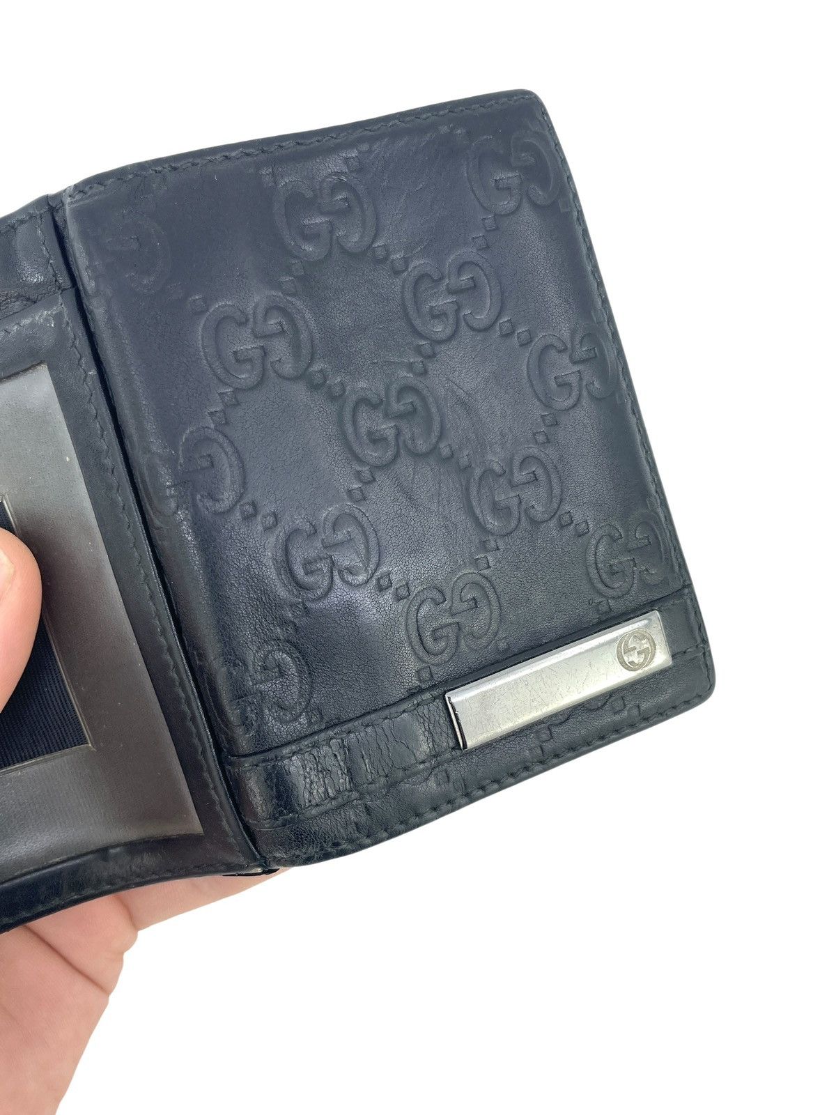 Gucci Monogram Leather Bi Fold Cardholder Wallet Size ONE SIZE - 11 Thumbnail