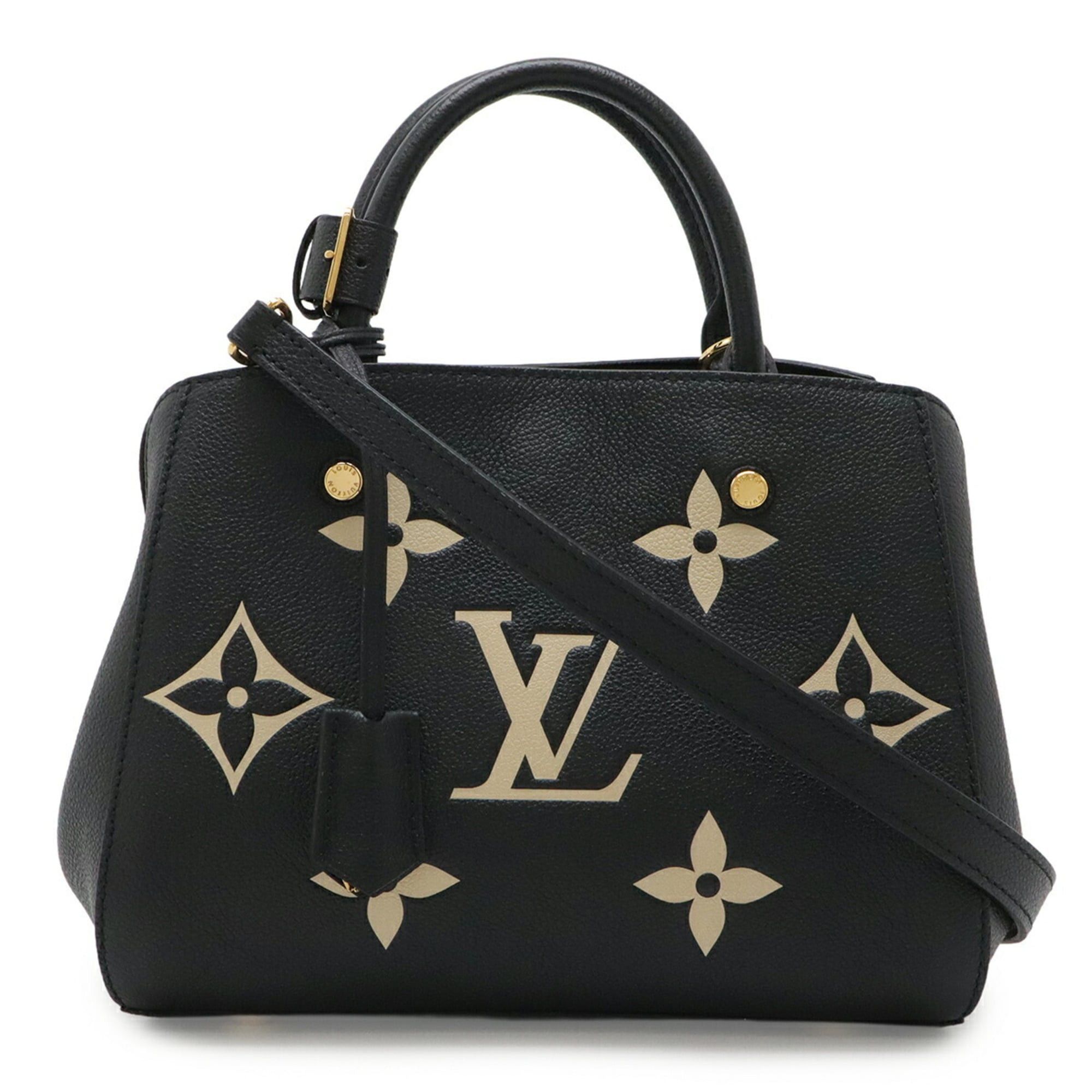 Louis Vuitton Louis Vuitton Monogram Empreinte Montaigne BB Handbag Shoulder Bag Noir Black M45778 Size ONE SIZE - 1 Thumbnail