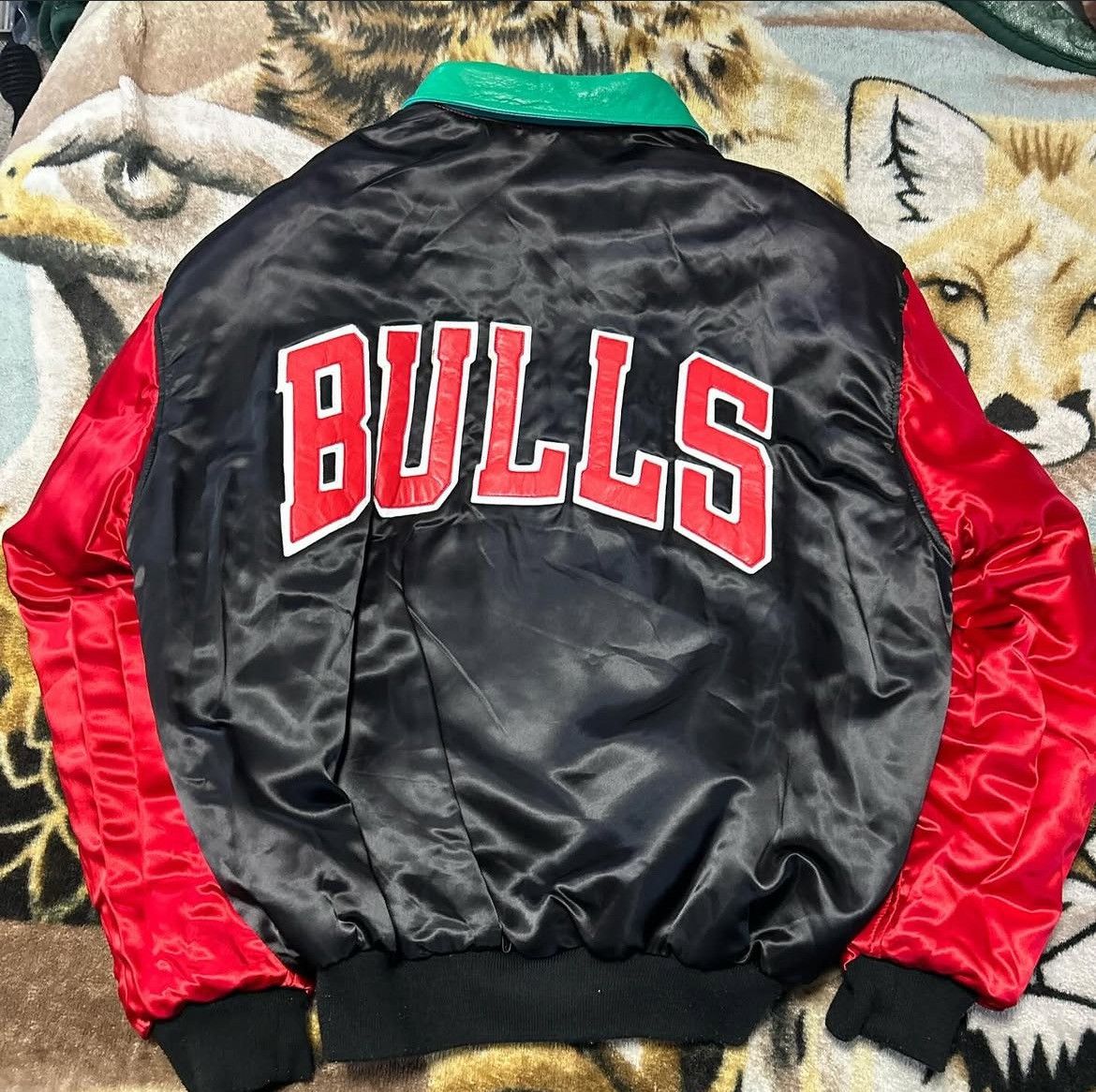 Jeff Hamilton RARE Jeff Hamilton Bulls 1991 Championship leather jacket Size US XL / EU 56 / 4 - 5 Thumbnail