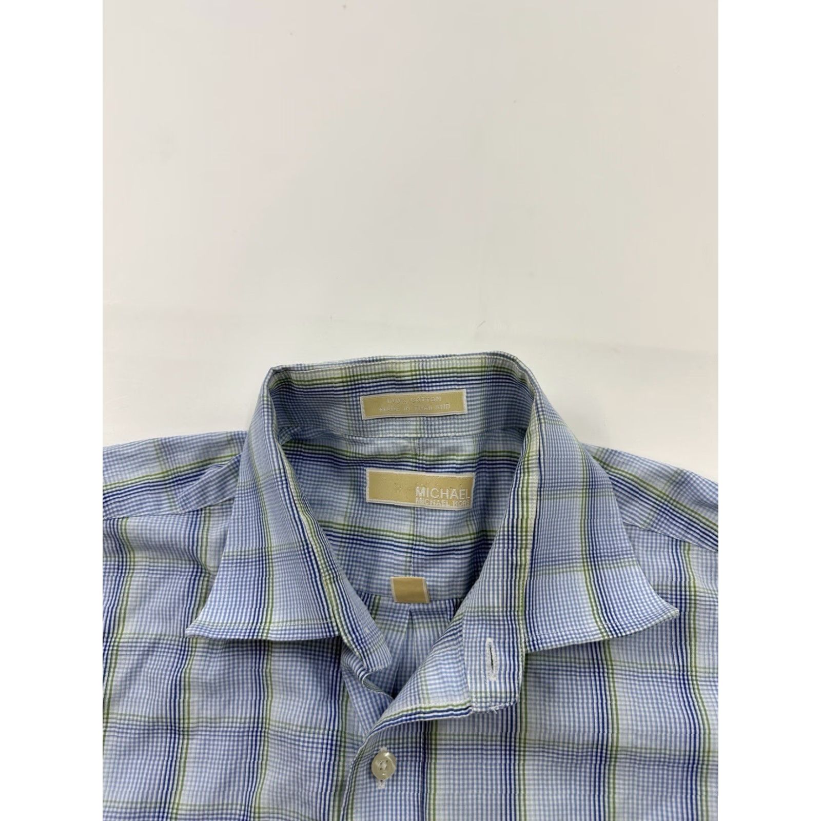 Michael Kors Michael Kors Shirt Mens Large 16 1/2 32/33 Plaid Button Up Long Sleeve Multicolor Button-Down Collar Mens Regular L Size US L / EU 52-54 / 3 - 4 Thumbnail