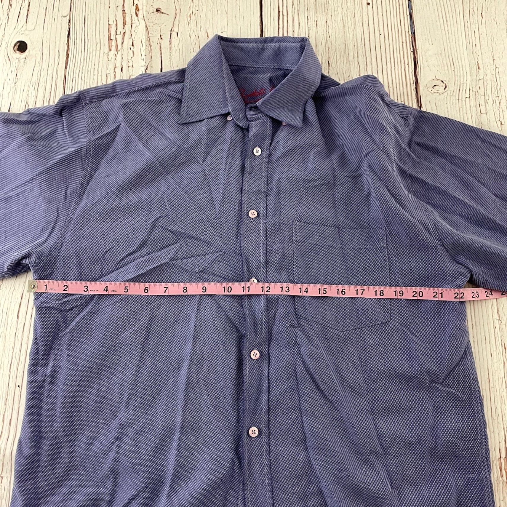BUGATCHI Bugatchi Uomo Button-Up Shirt Men Large Blue Long Sleeve Size US L / EU 52-54 / 3 - 5 Thumbnail