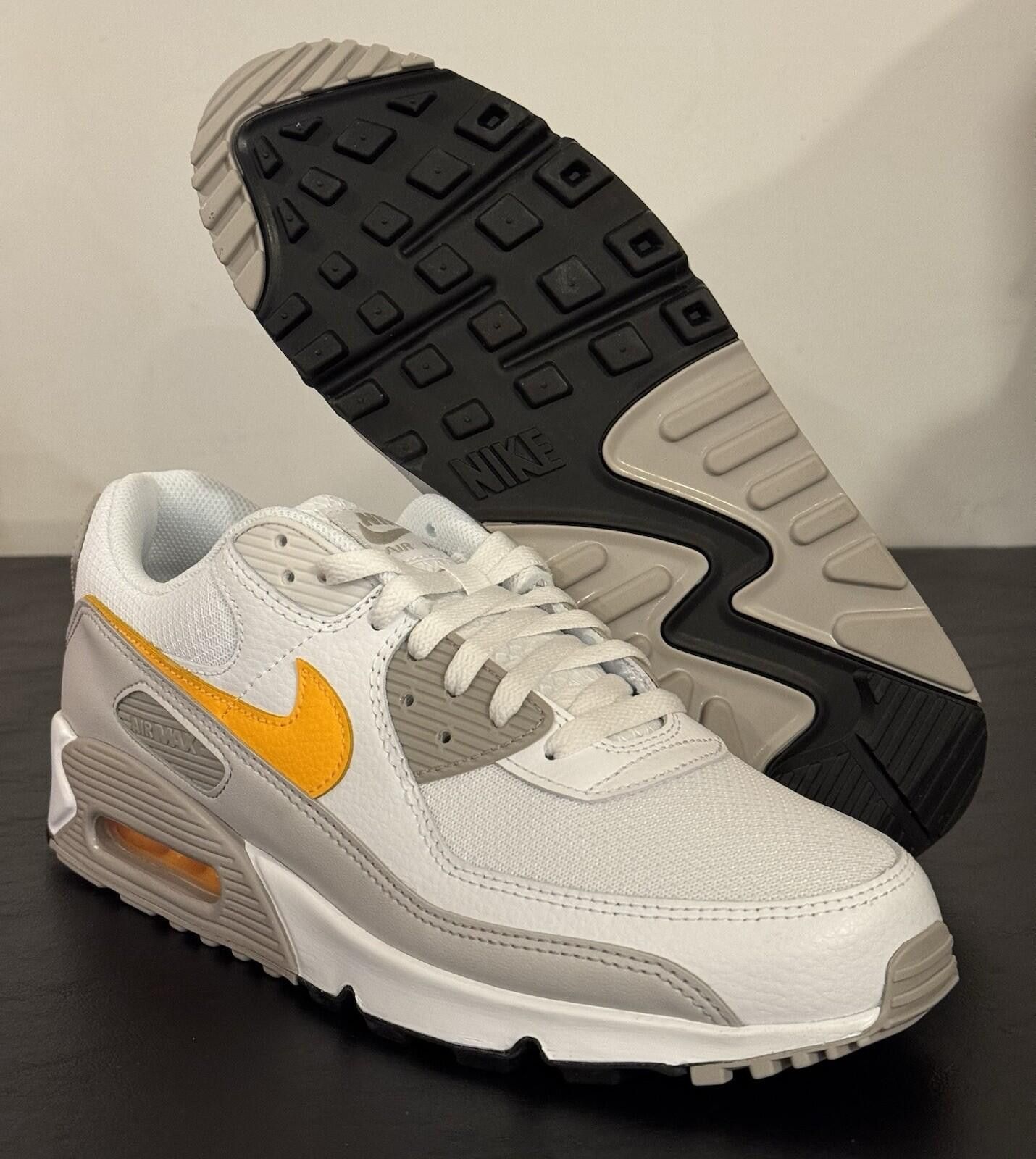 Nike Size 11.5 - Mens Nike Air Max 90 White Laser Orange Size US 11.5 / EU 44-45 - 6 Thumbnail