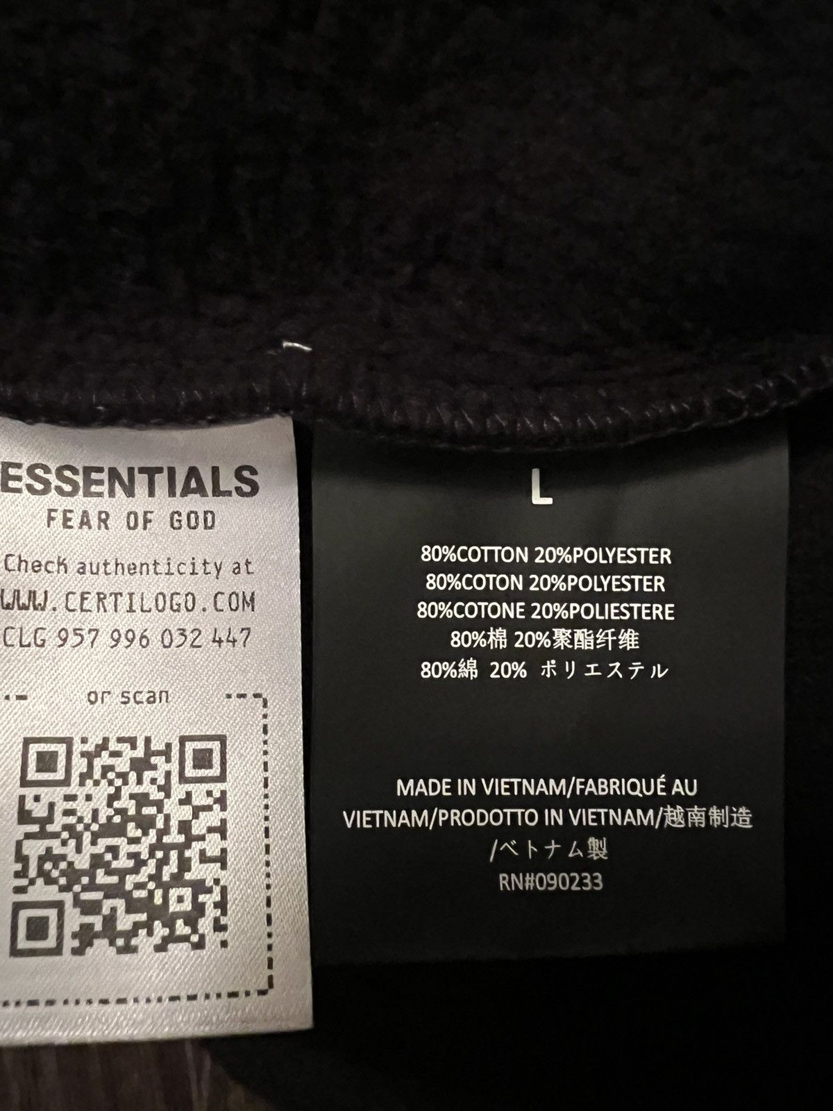 Fear of God Fear Of God Essential Rugby Sweatshirt Black L Size US L / EU 52-54 / 3 - 20 Thumbnail