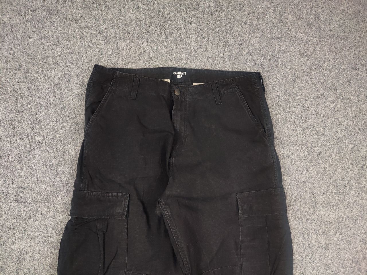 Carhartt Vintage Carhartt Wip Cargo Pants Black Faded Ripstop Y2K Size US 34 / EU 50 - 5 Thumbnail