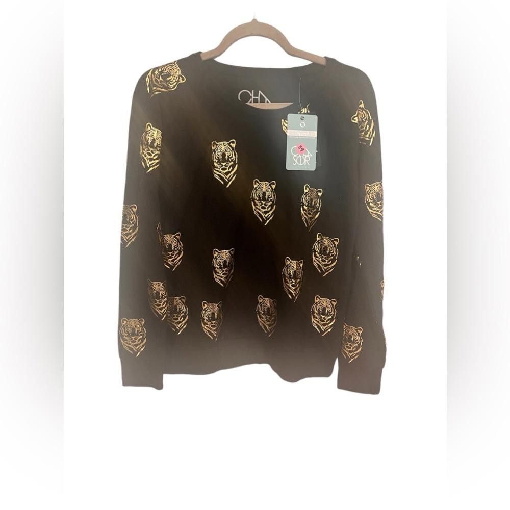 Chase Authentics Chaser NWT Golden Tiger Crewneck Sweatshirt size S Size S / US 4 / IT 40 - 2 Thumbnail