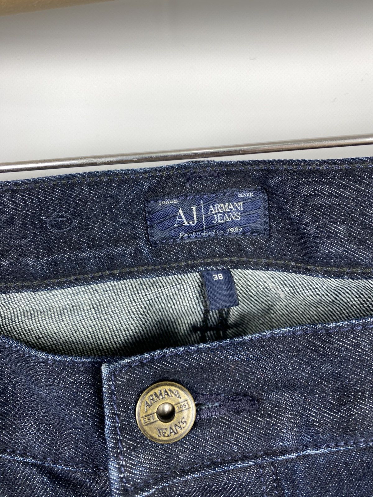 Armani Armani Jeans Men Straight Jeans Dark Blue size 38 x 34 Size US 38 / EU 54 - 4 Thumbnail