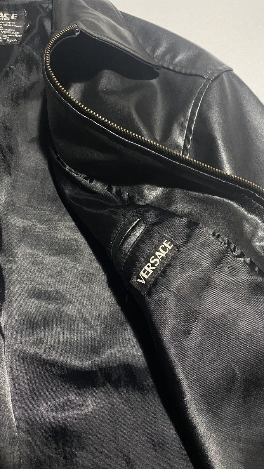 Versace Vintage Versace Leather Jacket size М Size US M / EU 48-50 / 2 - 4 Thumbnail