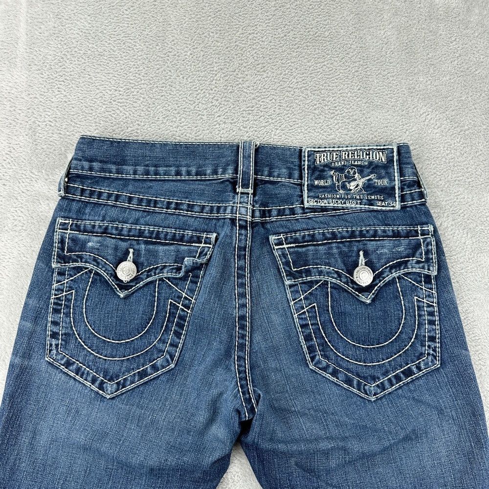 True Religion True Religion Ricky Big T Blue Denim Pants Men’s Size 32 Ma Size US 34 / EU 50 - 4 Thumbnail