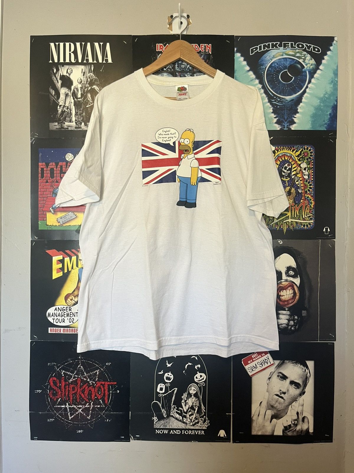 The Simpsons Vintage 2000’s DIY Simpsons Homer British English Homer tee Size US XXL / EU 58 / 5 - 2 Thumbnail
