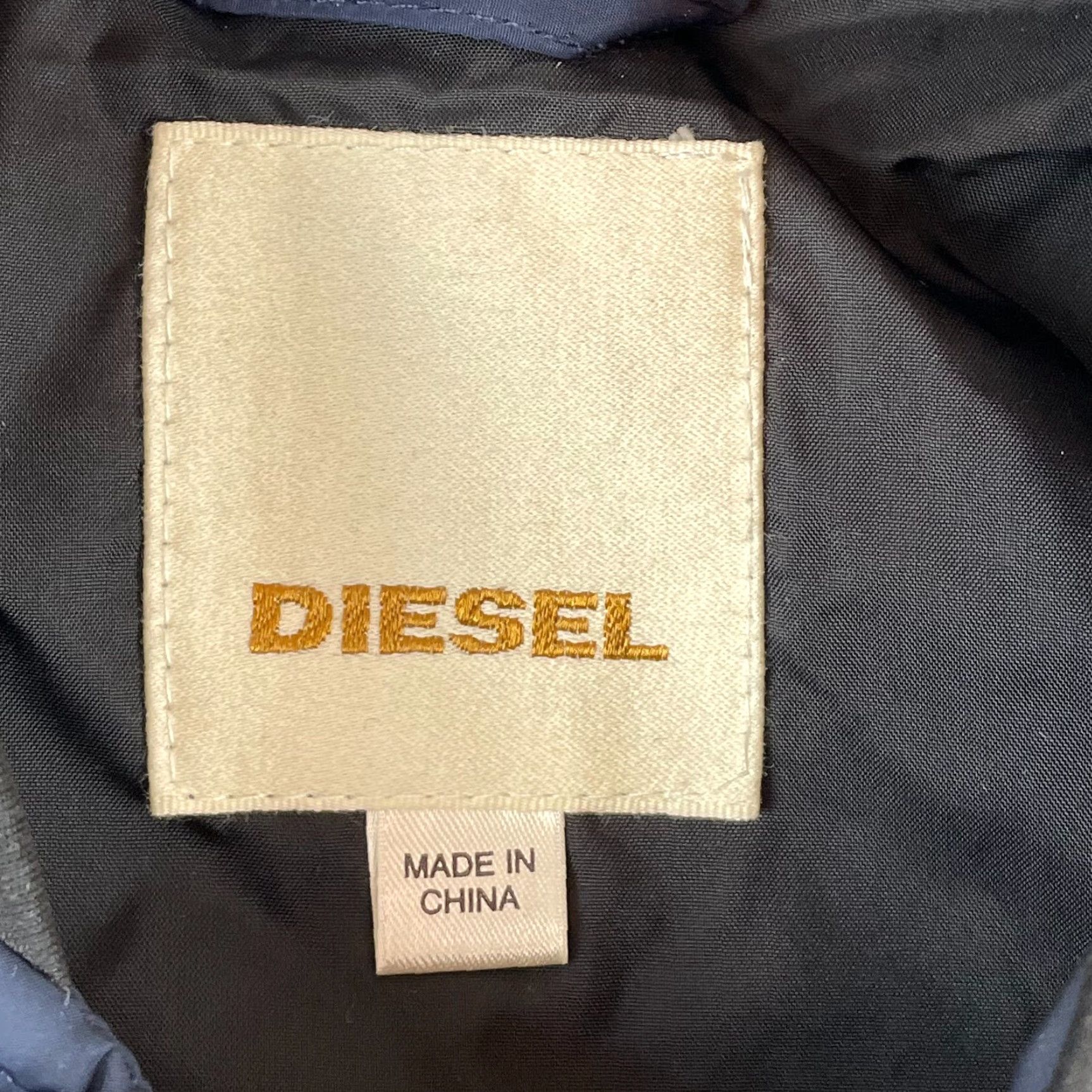 Diesel Diesel Jacket Men XL Navy Blue Full Zip Pockets Bomber Long Sleeve Designer Size US XL / EU 56 / 4 - 2 Thumbnail