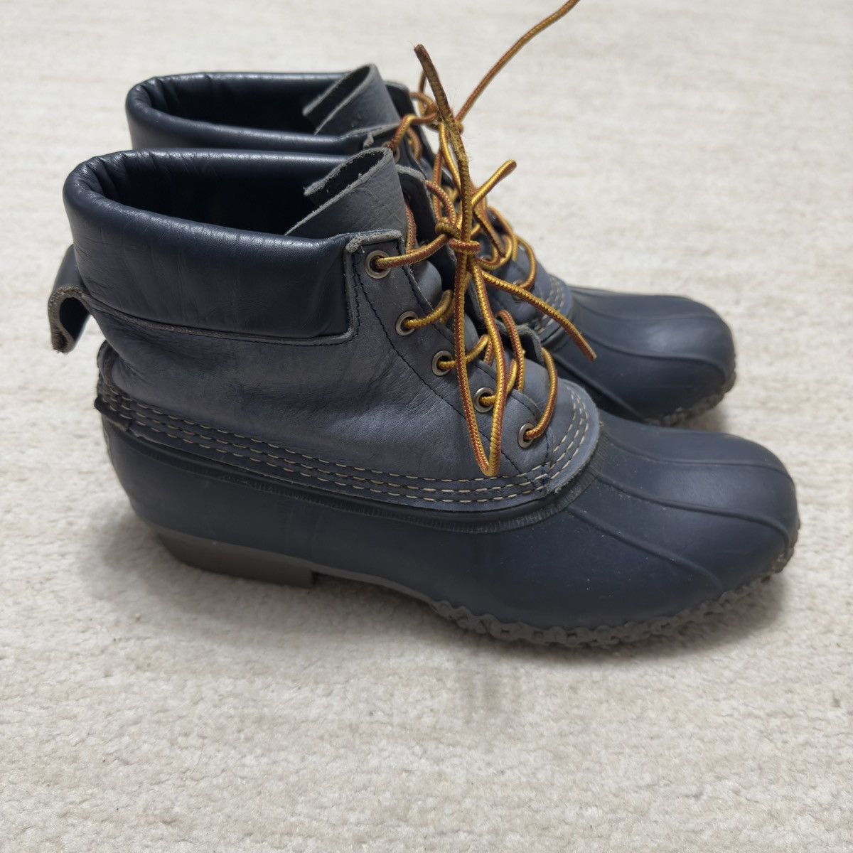 L.L. Bean Vintage Bean Boots By LL Bean Duck Rubber Blue Men's 11 M Size US 11 / EU 44 - 6 Thumbnail
