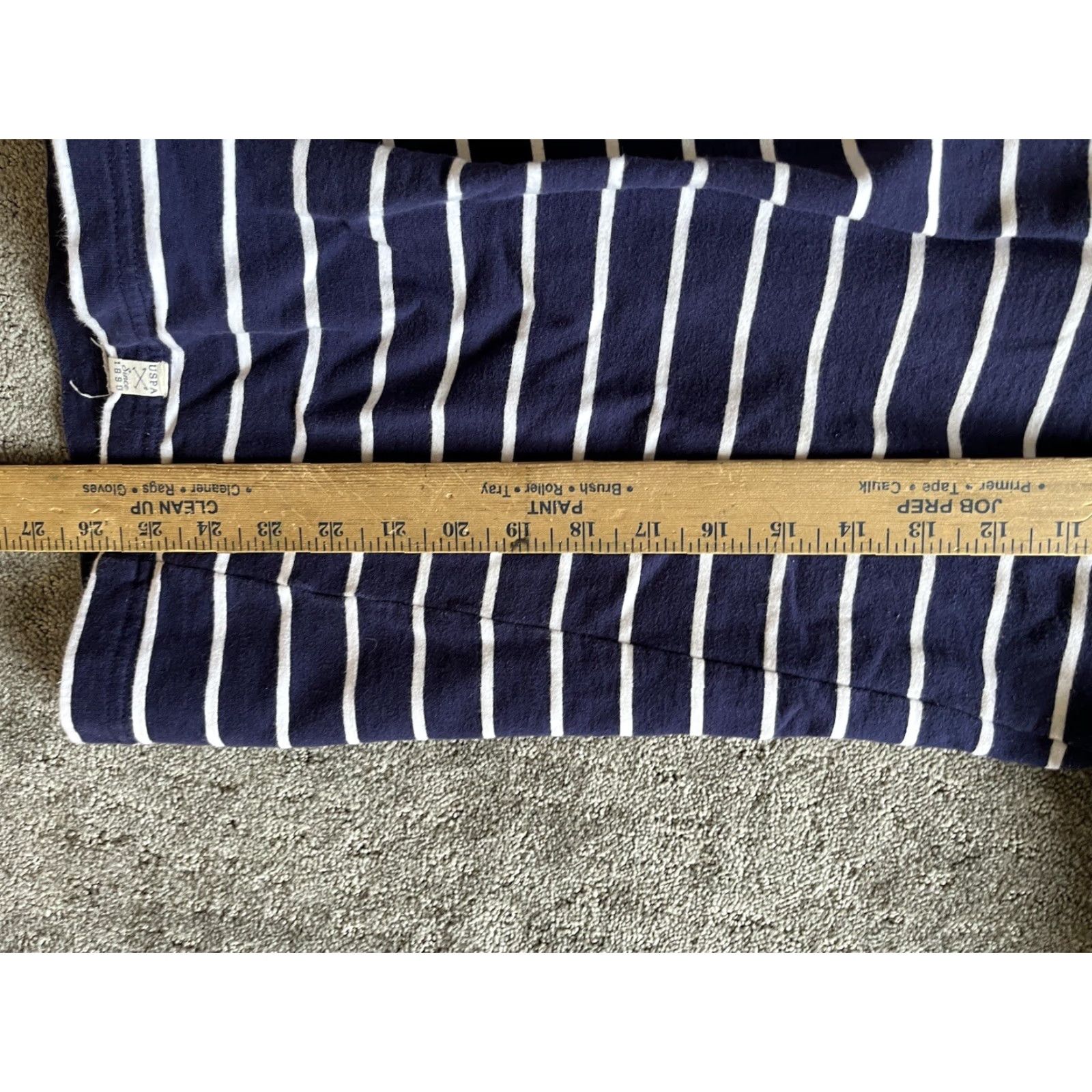 Vintage Women’s U.S. Polo Assn Vintage Sweatshirt Size Large Navy Striped Drawstring Size L / US 10 / IT 46 - 5 Thumbnail