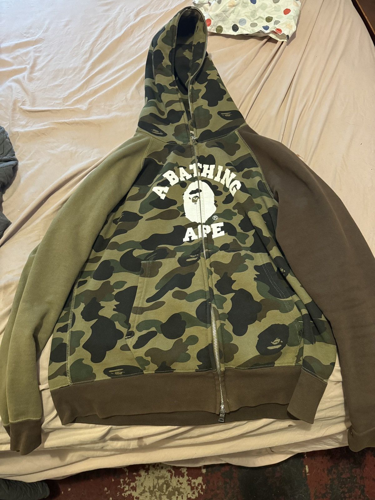Bape Bape Camo Zip Up Hoodie Size US M / EU 48-50 / 2 - 1 Thumbnail