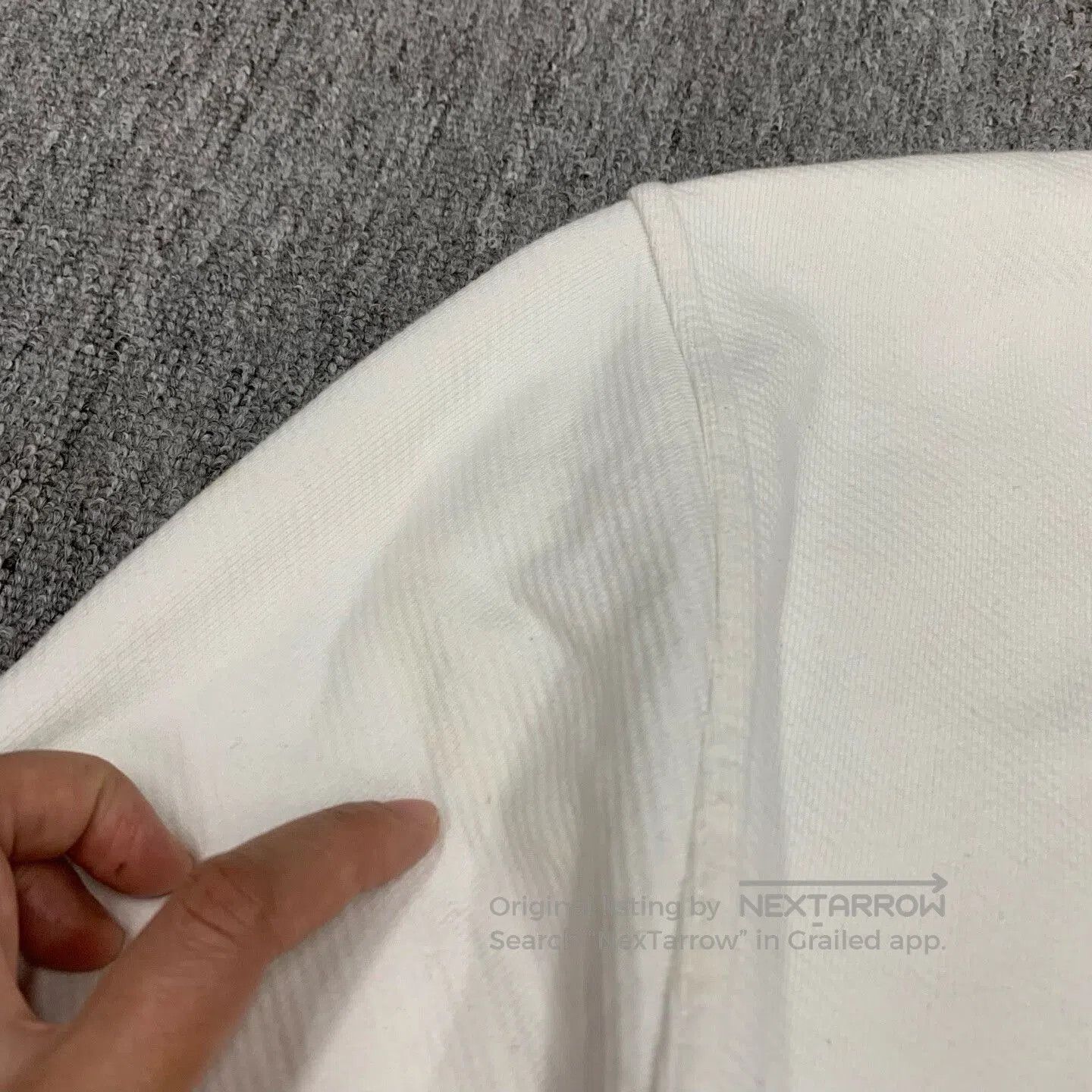 Maison Margiela maison margiela white embroidered logo sweatshirt. Size US M / EU 48-50 / 2 - 9 Thumbnail