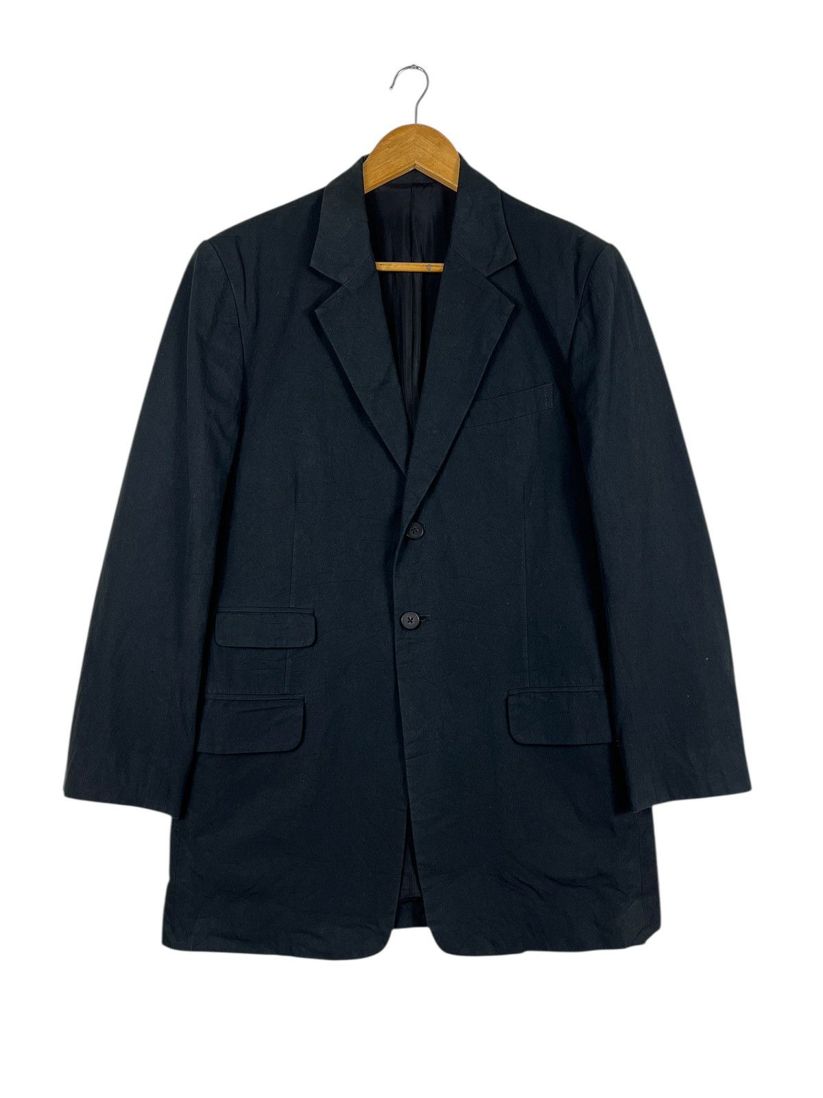 Satoshi Nakamoto Royal Flash Designer Satoshi Tanaka Cotton Blazer Jacket Size US M / EU 48-50 / 2 - 1 Thumbnail
