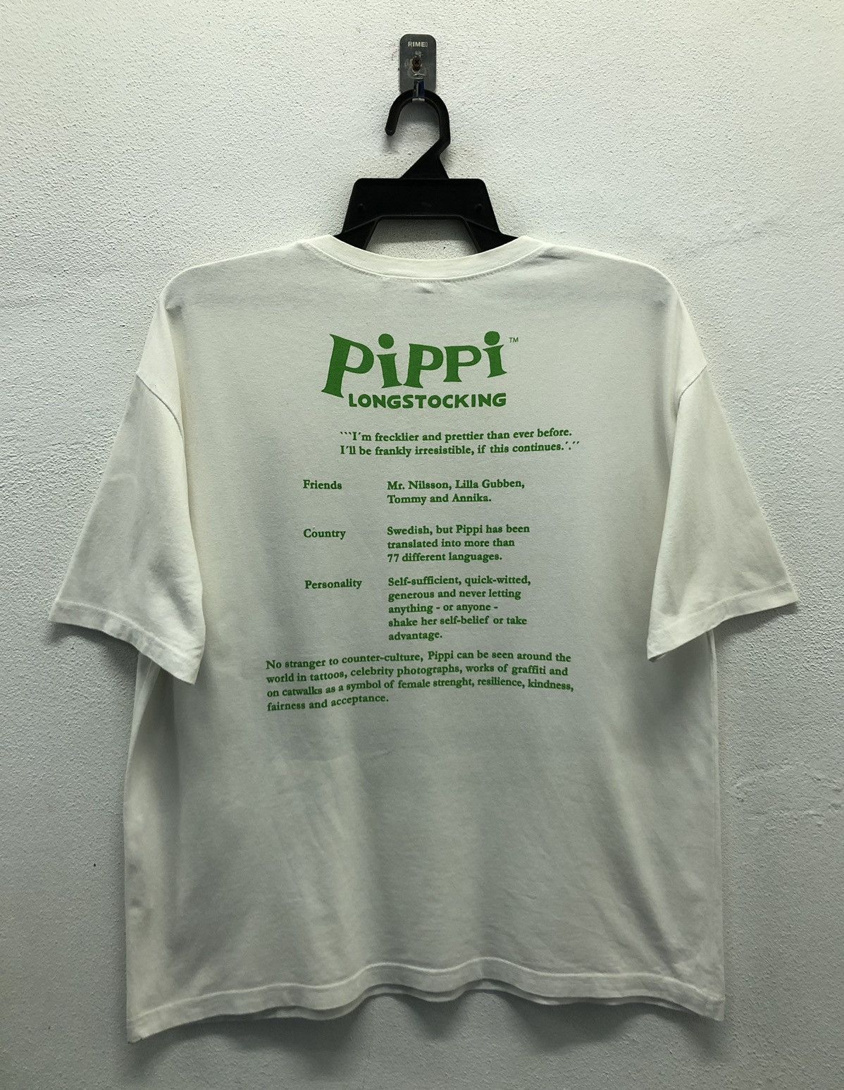 Zara Zara Pippi Longstocking "IAmTheWorld'sStrongestGirl" T-Shirt Size US L / EU 52-54 / 3 - 2 Thumbnail
