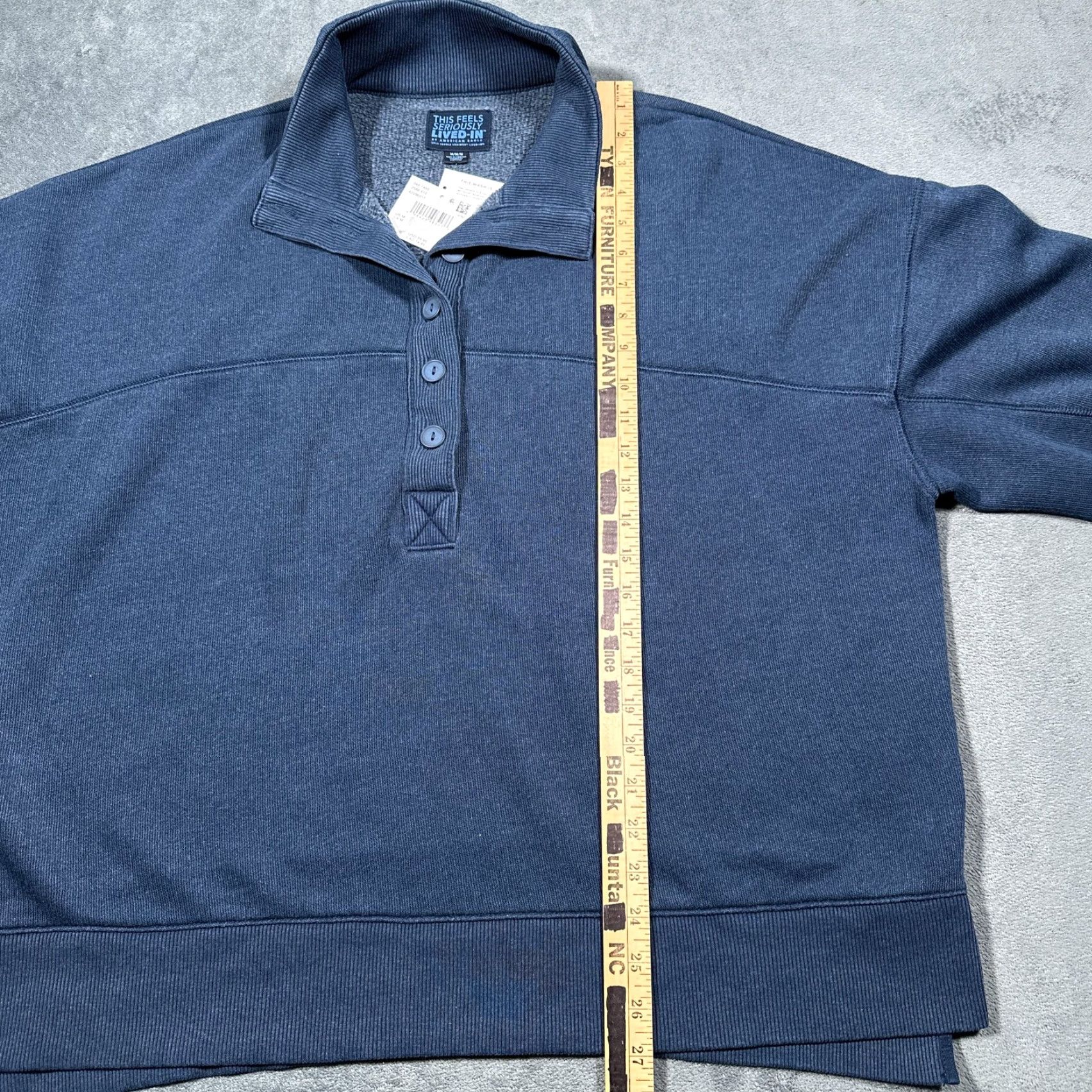 American Eagle Outfitters American Eagle Pullover Sweater Mens Medium Blue NWT Seriously Lived-In Collar Size US M / EU 48-50 / 2 - 7 Thumbnail