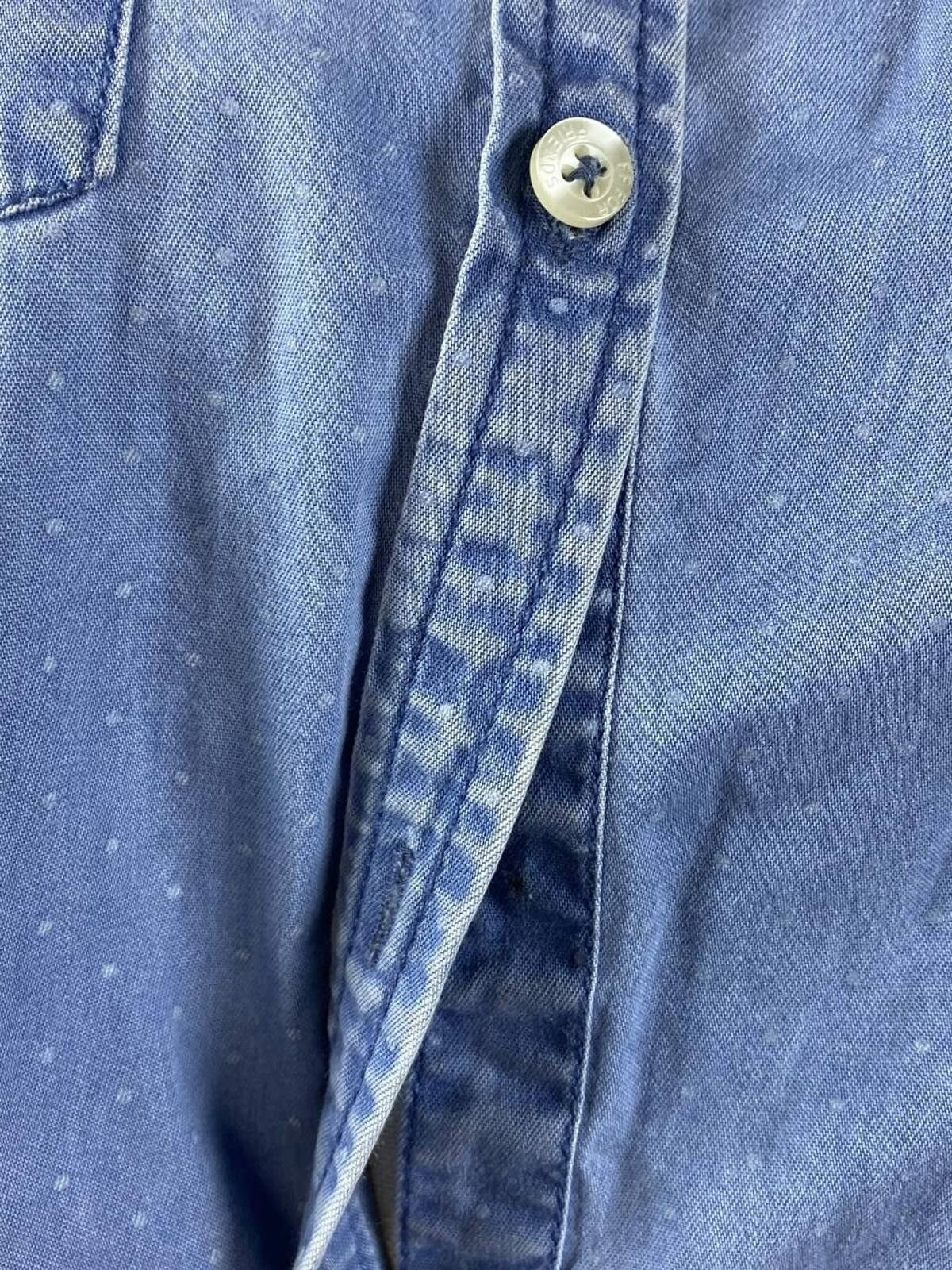 Designer Emily Van Den Bergh Blue Denim Blouse Shirt Size 36 / S Size S / US 4 / IT 40 - 4 Thumbnail