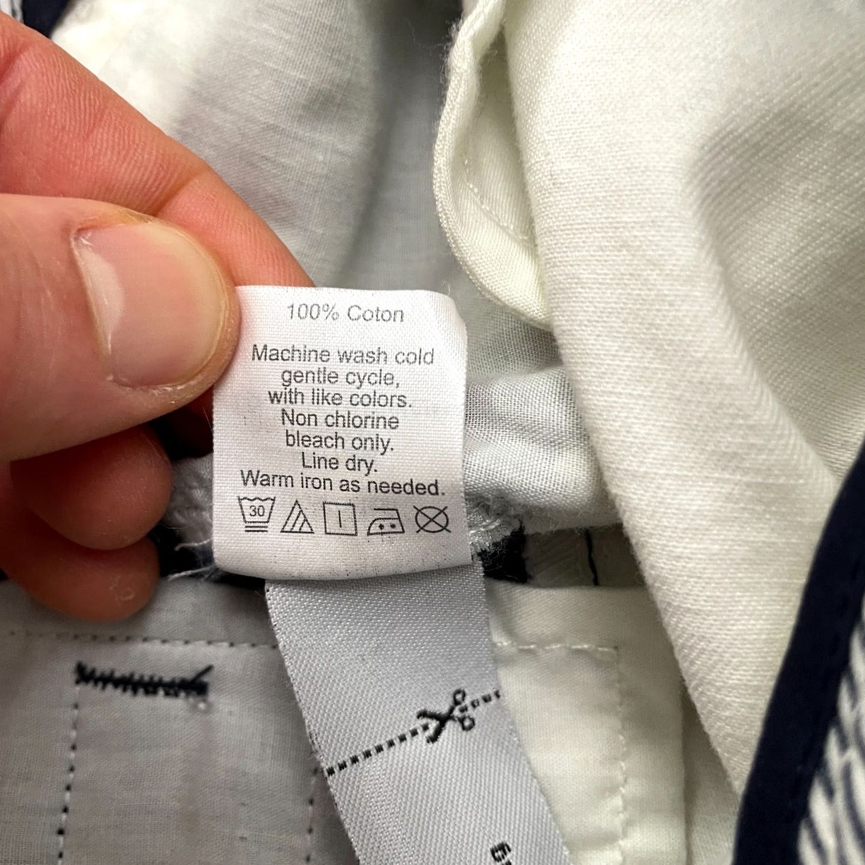 J.Crew J.Crew Chino Shorts Womens 00 Blue White Striped Cotton Casual Outdoor Size 24" / US 00 / IT 34 - 6 Thumbnail