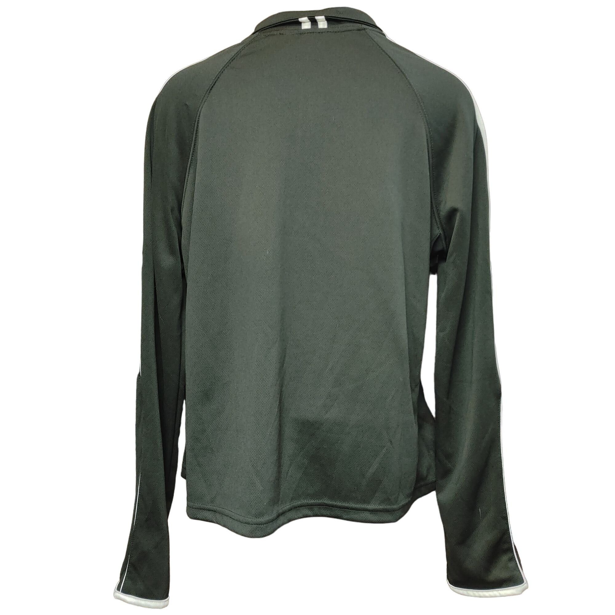 Athletic Works Athletic Works Women's Black + White Stripped Arms Full Zip Size XL / US 12-14 / IT 48-50 - 2 Thumbnail