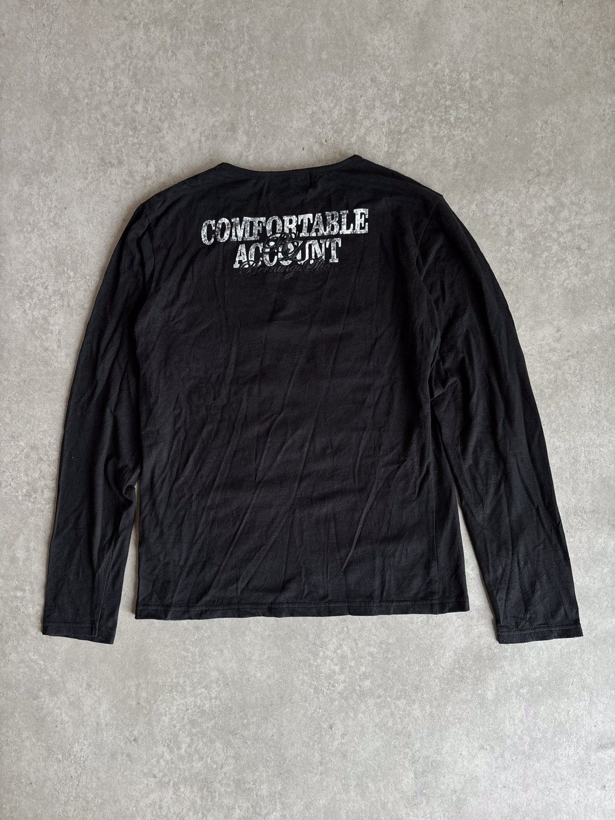If Six Was Nine × Japanese Brand × Le Grande Bleu (L.G.B.) Bernings Tho Black Label Poem Longsleeve Size US M / EU 48-50 / 2 - 9 Thumbnail