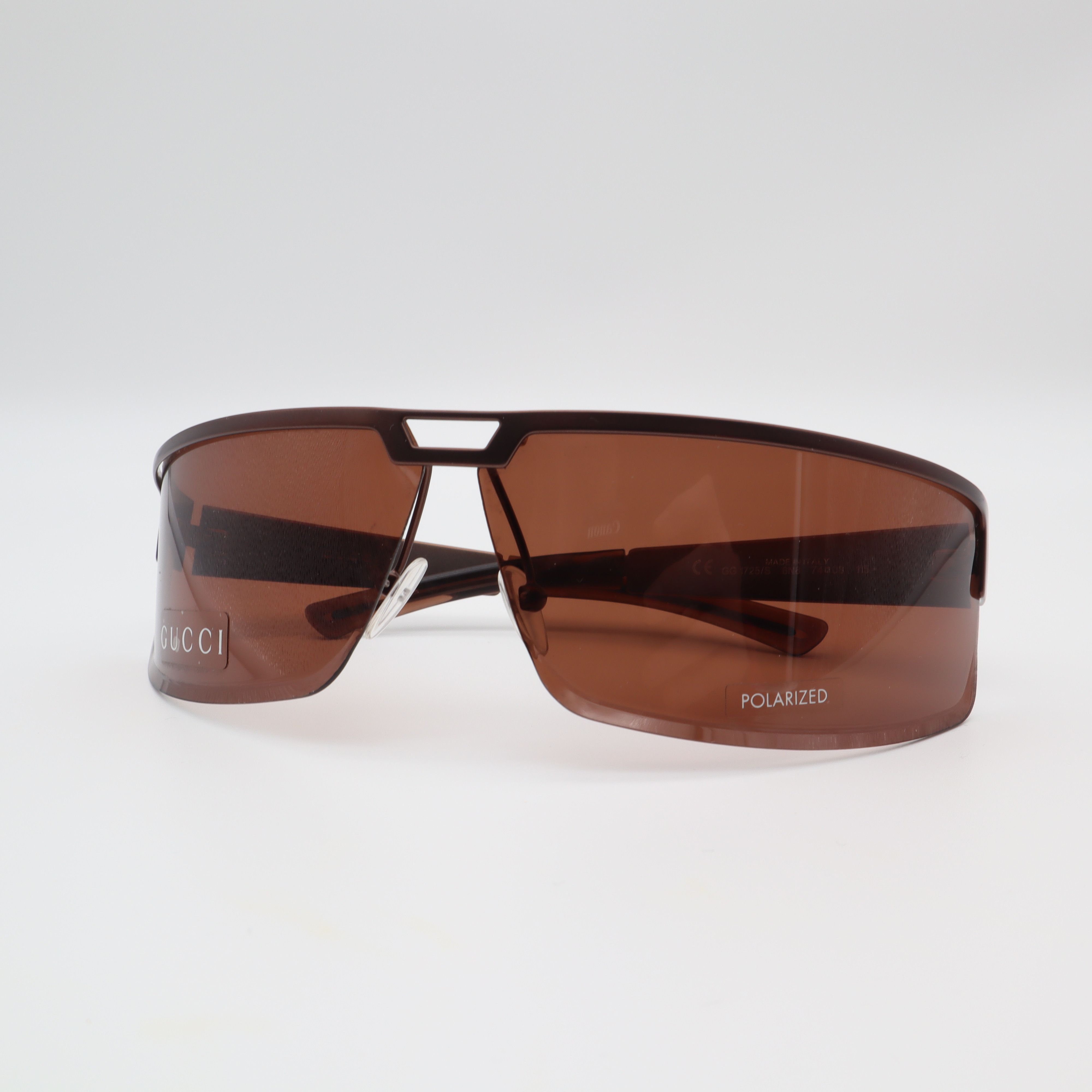 image of Gucci Polarized Sunglasses Italy Mod: Gg1725 in Brown, Women's