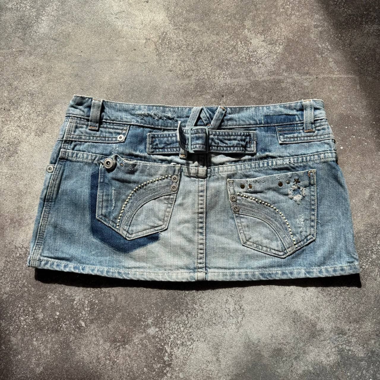 Vintage Y2K Hollister Denim on sale Mini Skirt