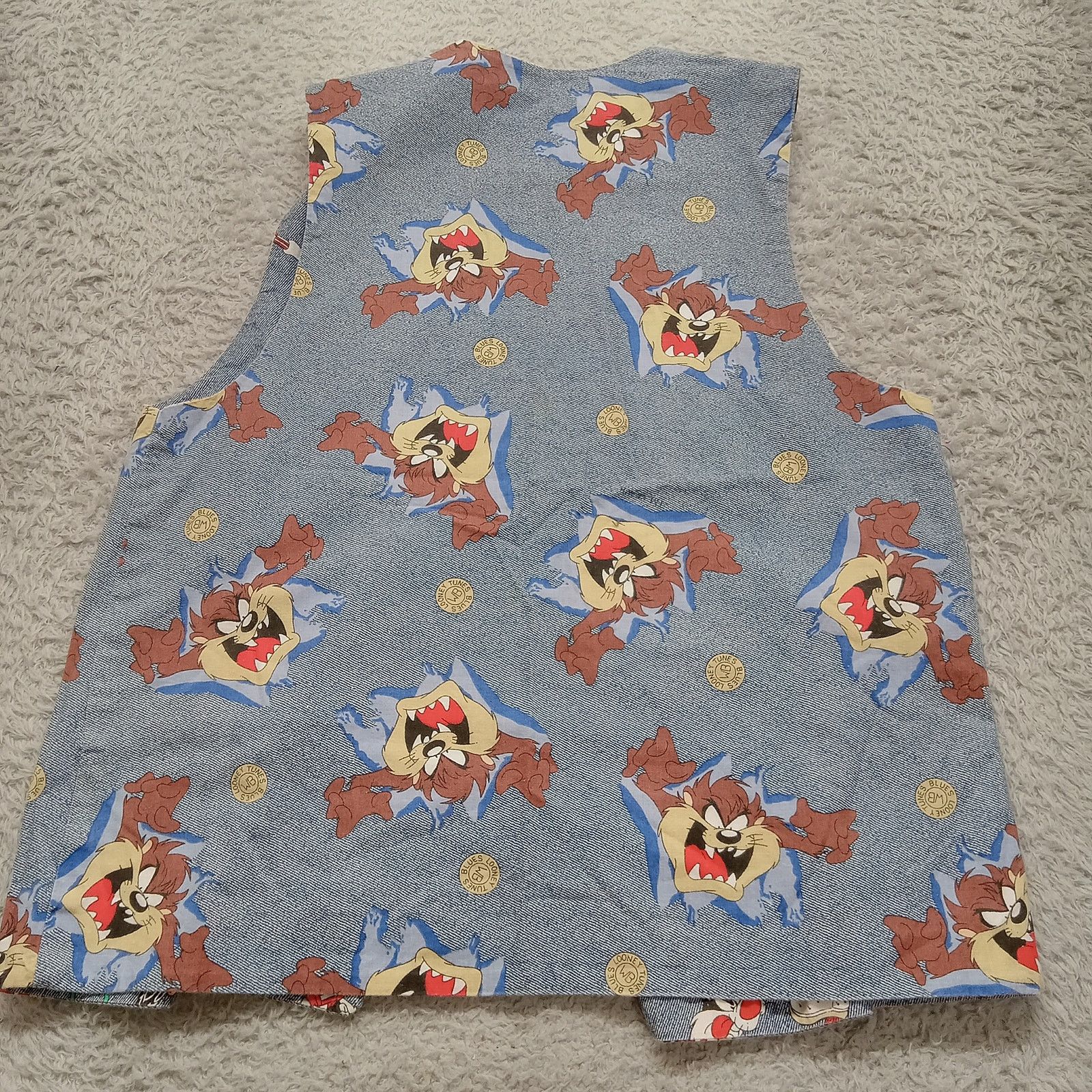& Other Stories Reversible Looney Toon Vest M Womens Taz Buggs Bunny Cotton Size M / US 6-8 / IT 42-44 - 5 Thumbnail