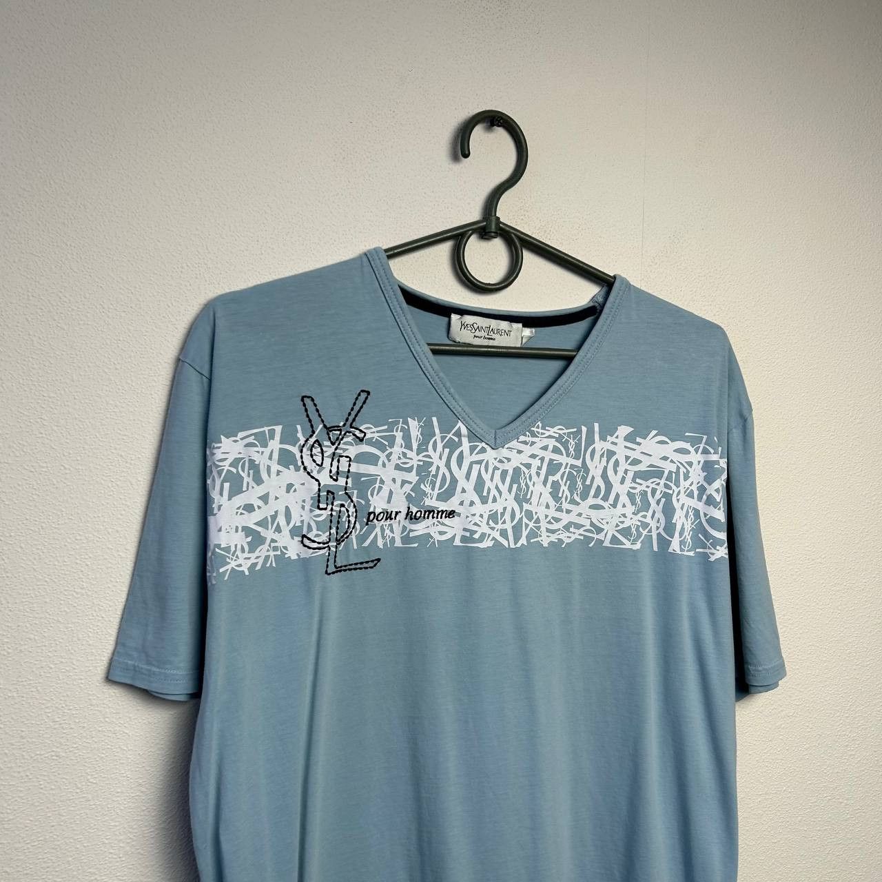 Yves Saint Laurent Luxury Yves Saint Laurent Big Graphic logo designer tee Size US M / EU 48-50 / 2 - 2 Thumbnail