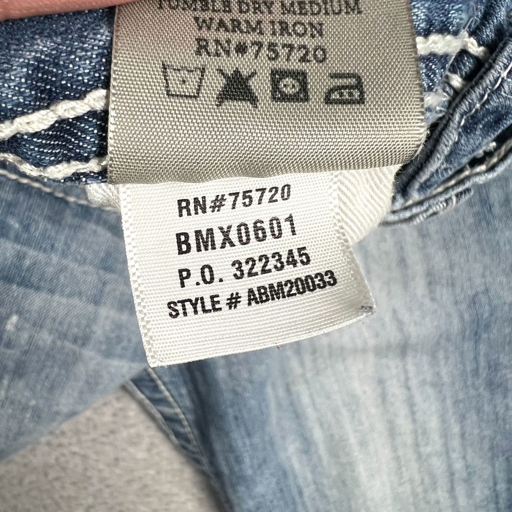 Vintage Buckle BKE Carter Jeans Stretch Denim 30x31 Men Blue Pants Thick Stitch Size US 30 / EU 46 - 5 Thumbnail