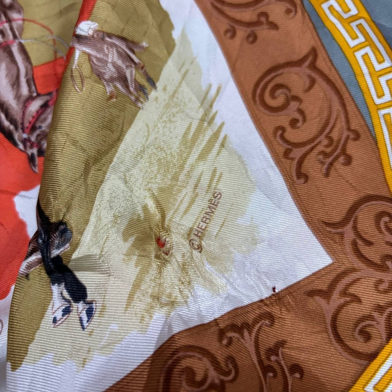 Hermes Hermes Charreada Silk Scarf 90cm Jean de Fougerolle Vintage Size ONE SIZE - 6 Thumbnail