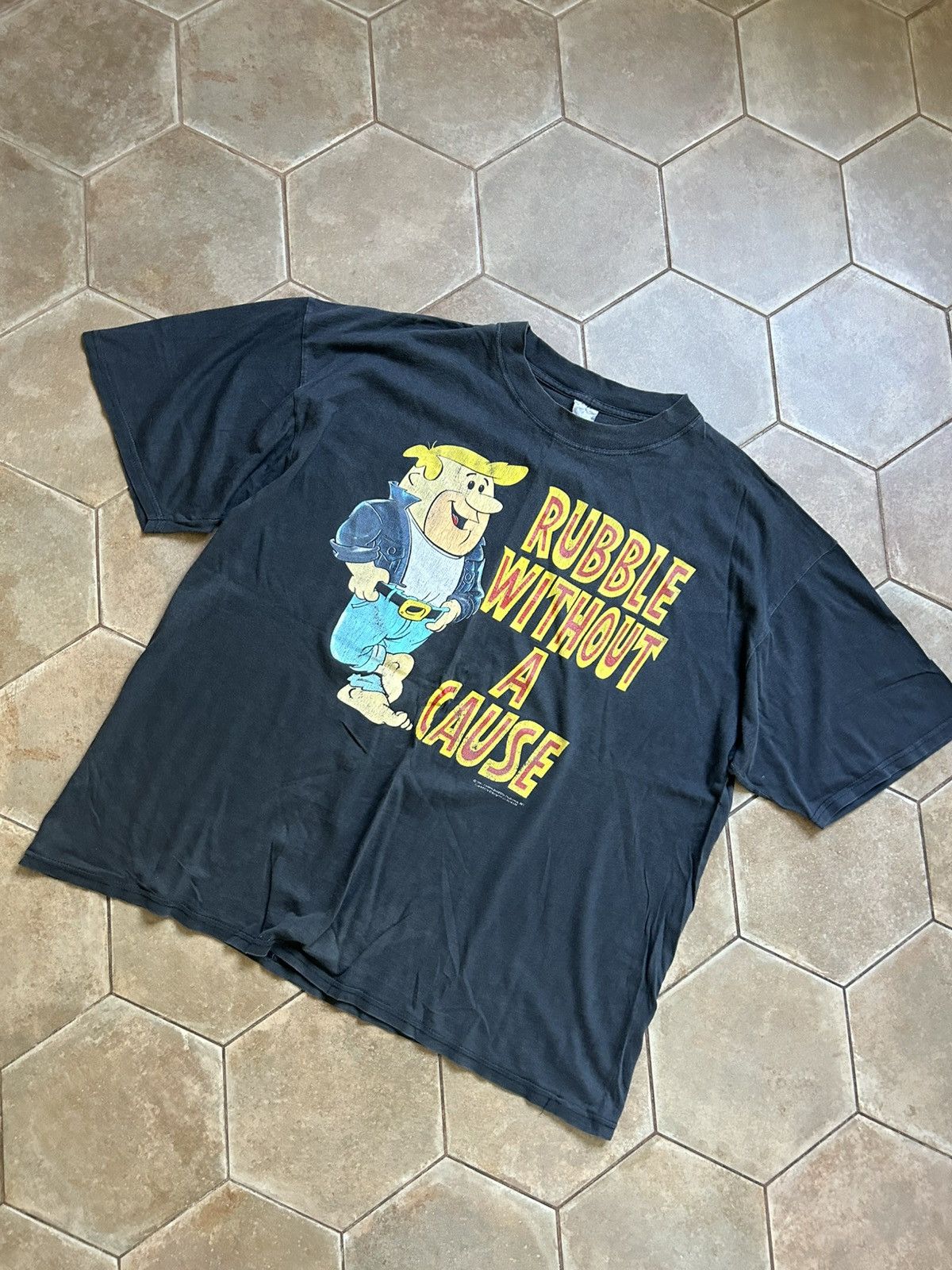 VINTAGE 1990s 90s HANNA BARBERA 1993 SHIRT FLINSTONES PROMO