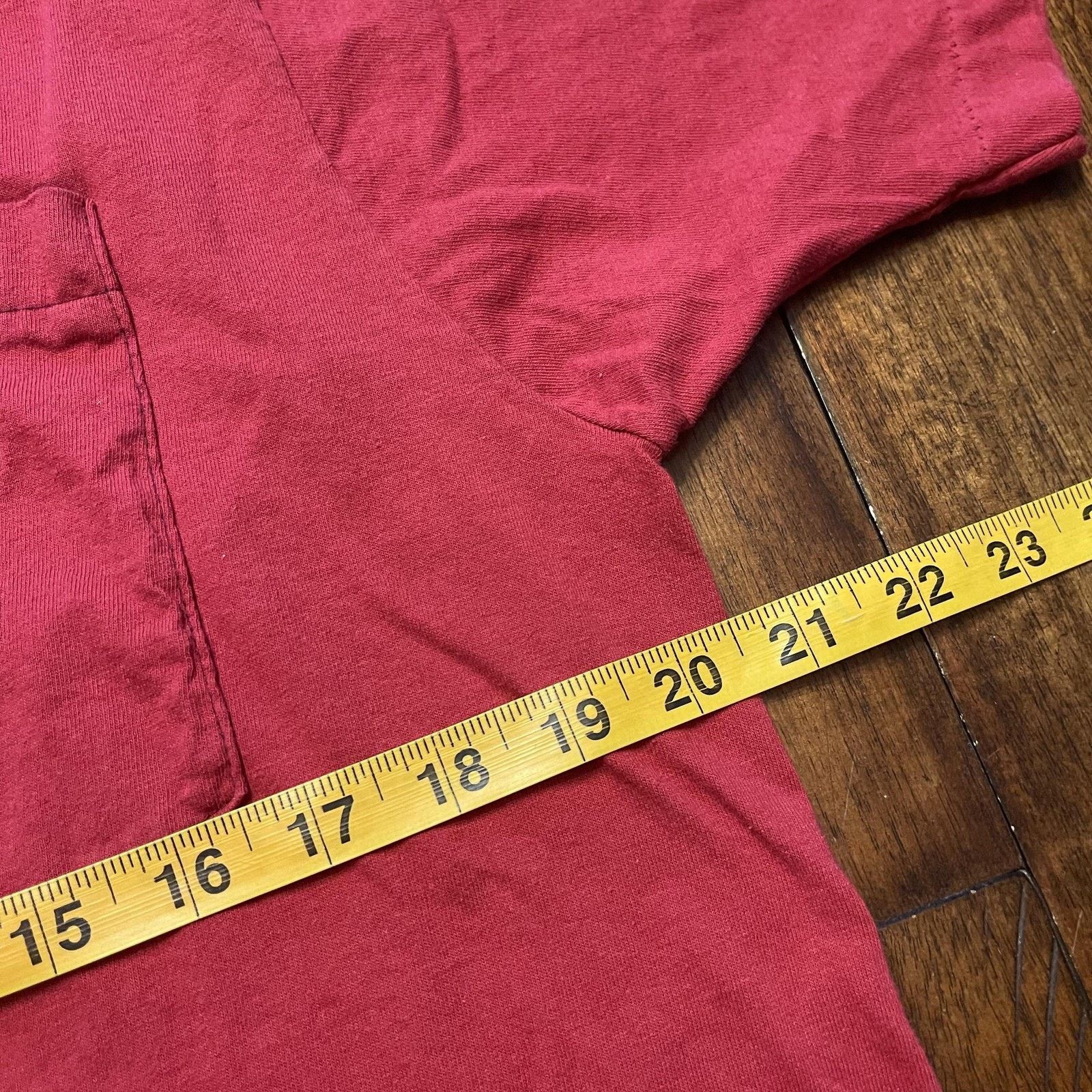 Fruit Of The Loom Vtg Fruit of the Loom Shirt XL Red Pocket 100% Cotton USA Size US XL / EU 56 / 4 - 7 Thumbnail