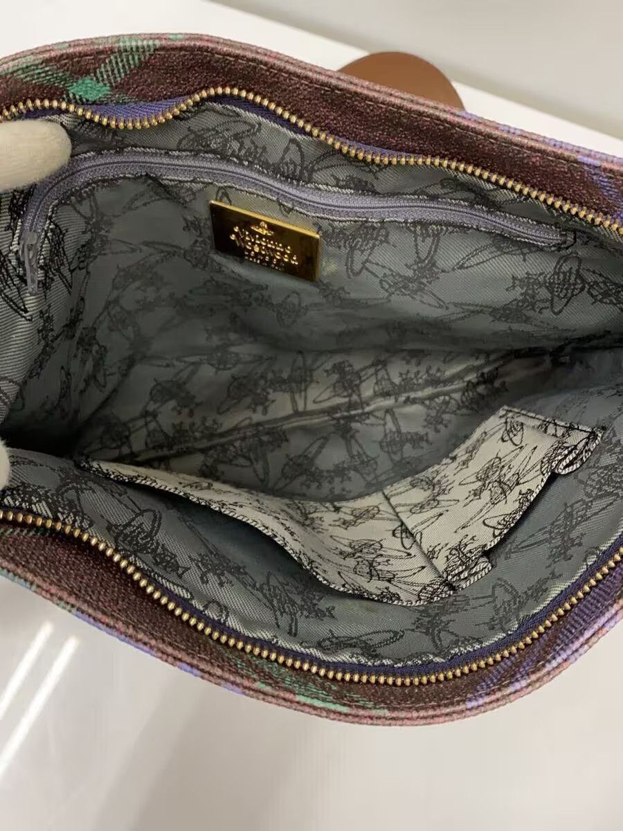Vivienne Westwood Plaid Orb Leather Shoulder Bag Size ONE SIZE - 7 Thumbnail