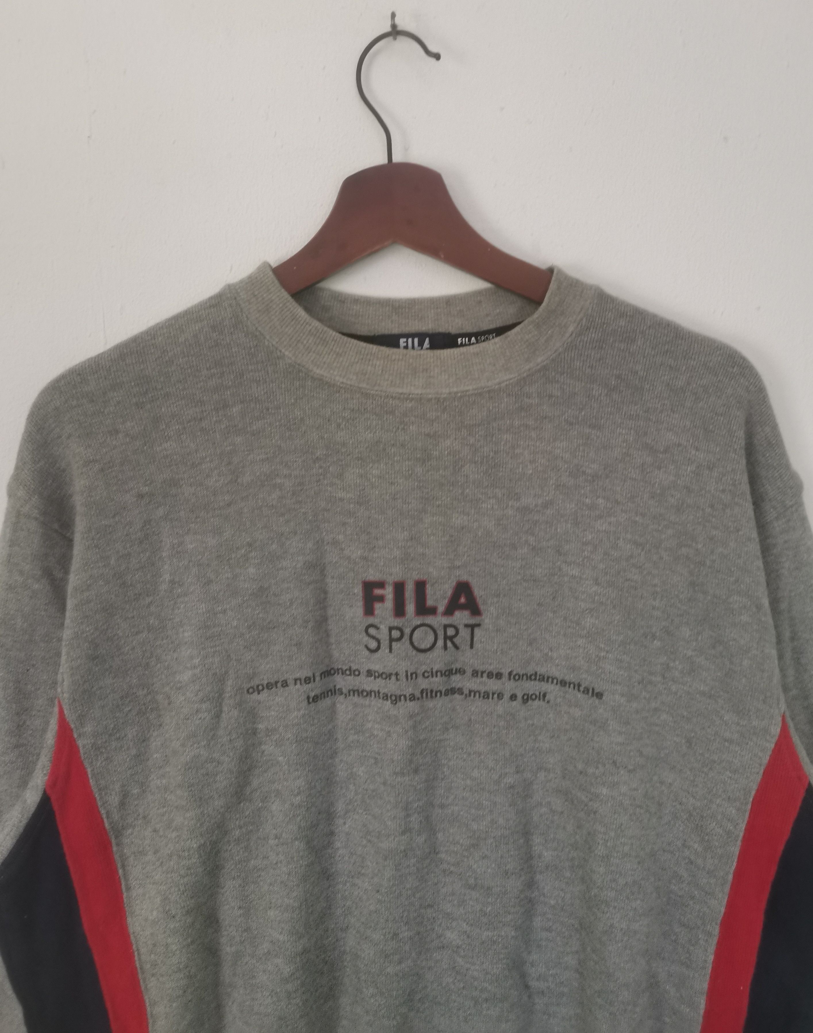 Fila × Vintage Rare vintage FILA sweatshirt grey colour Size US L / EU 52-54 / 3 - 2 Thumbnail