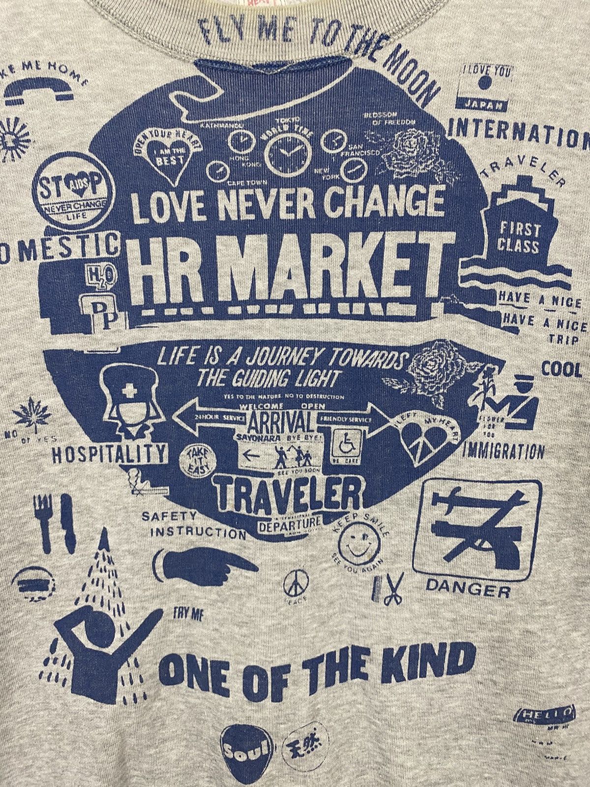 HOLLYWOOD RANCH MARKET Vintage japanase brand HR MARKET fullprinted sweatshirt Size US M / EU 48-50 / 2 - 6 Thumbnail