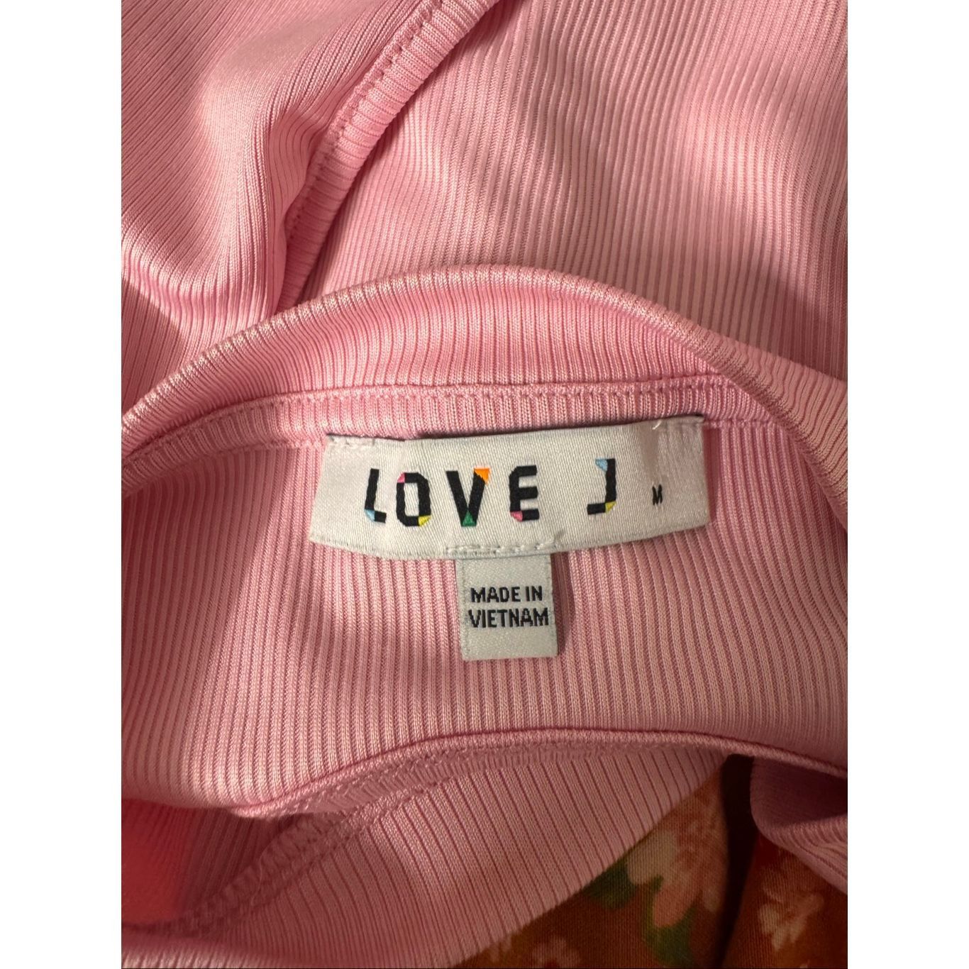 Other Love J Pink Ribbed Open Back Tie Crop Top – Size M Size M / US 6-8 / IT 42-44 - 5 Thumbnail