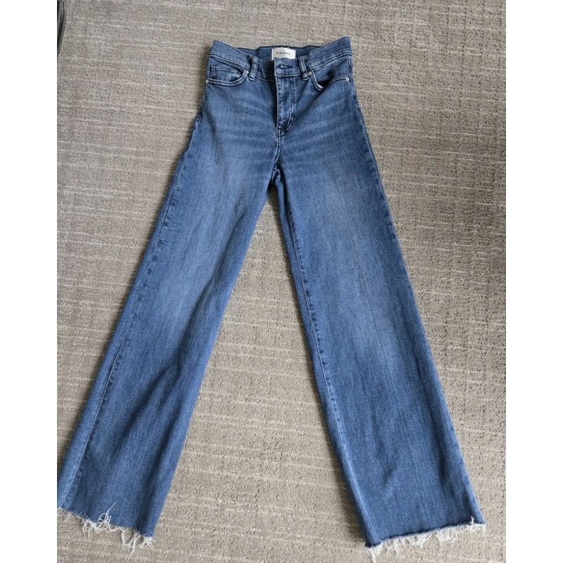 Frame FRAME Le Slim Palazzo Wide Leg High Rise Jeans Size 24 Size 24" / US 00 / IT 34 - 6 Thumbnail