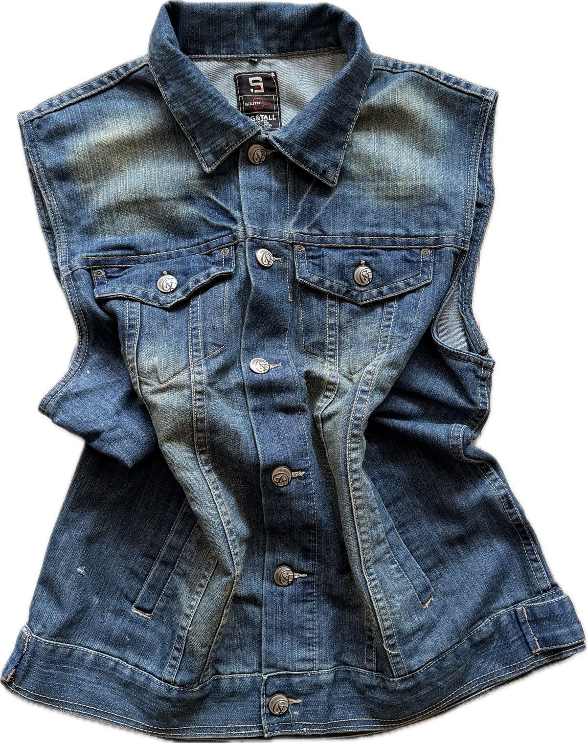 Southpole Vintage Southpole Biker Denim Jacket Size US XXL / EU 58 / 5 - 1 Thumbnail