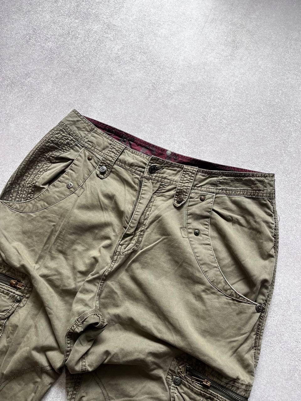 Japanese Brand Vintage Archival Avantgarde Baggy Opium Cargo Pants Y2K M Size US 32 / EU 48 - 6 Thumbnail