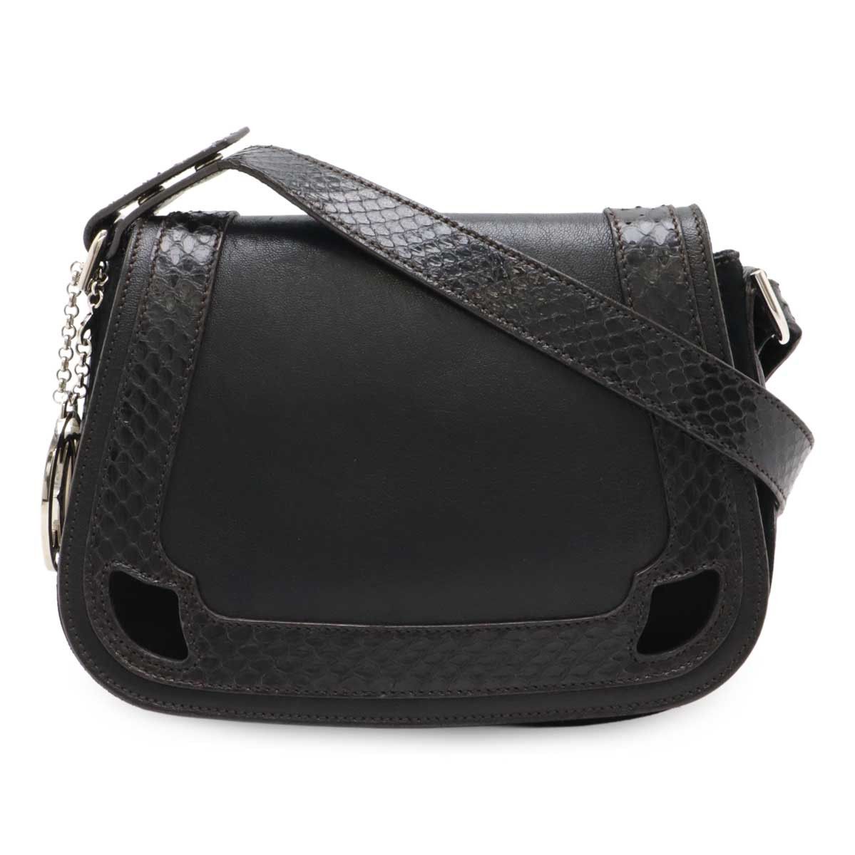 Cartier Cartier Cartier Marcello de Cartier Leather Suede Python Shoulder Bag Leather Shoulder Bag Size ONE SIZE - 1 Thumbnail