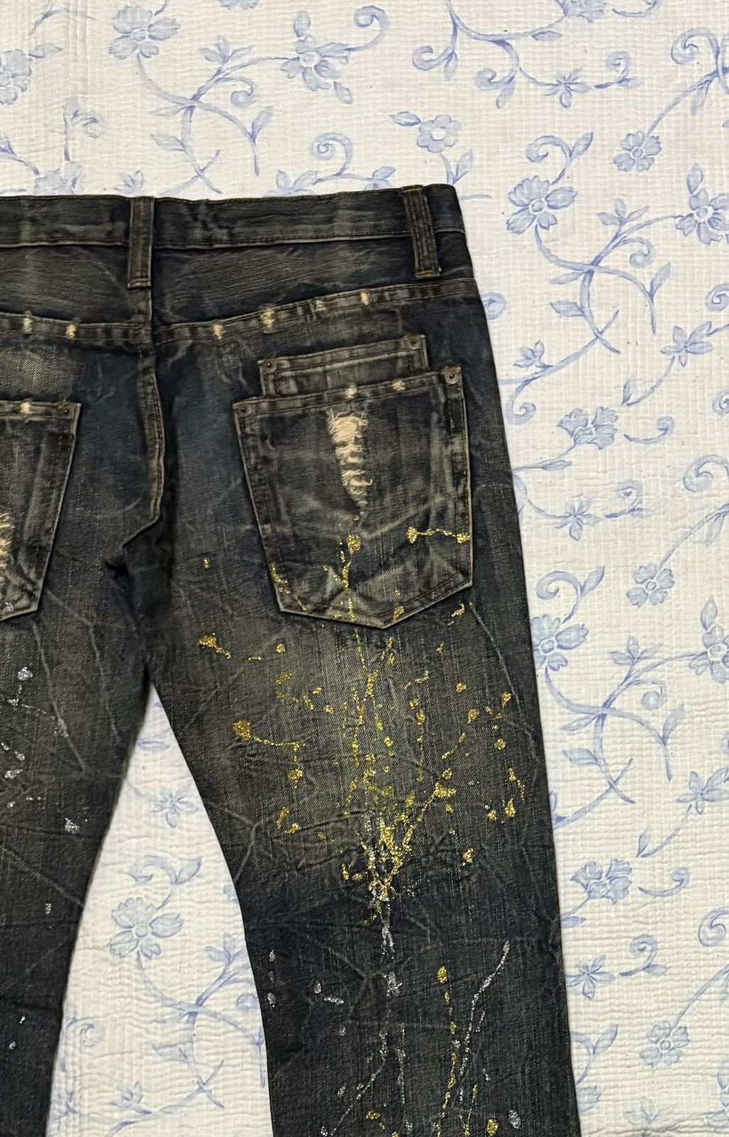 Other K.U.I Streetwear Jeans Flared Distressed Denim Size US 32 / EU 48 - 13 Thumbnail