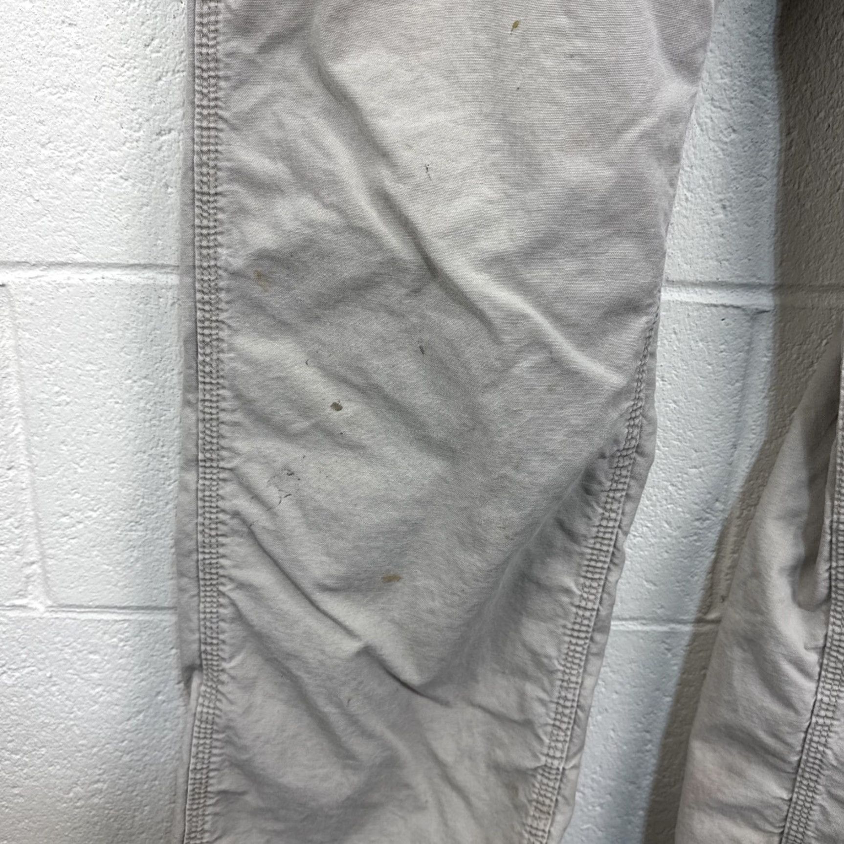 Carhartt VINTAGE Carhartt Pants Mens 32x32 Carpenter Tan Canvas Loose Fit 90s Retro Distressed Front Zip Button Pockets CT Carhartt B151 Mens pants Size US 32 / EU 48 - 6 Thumbnail