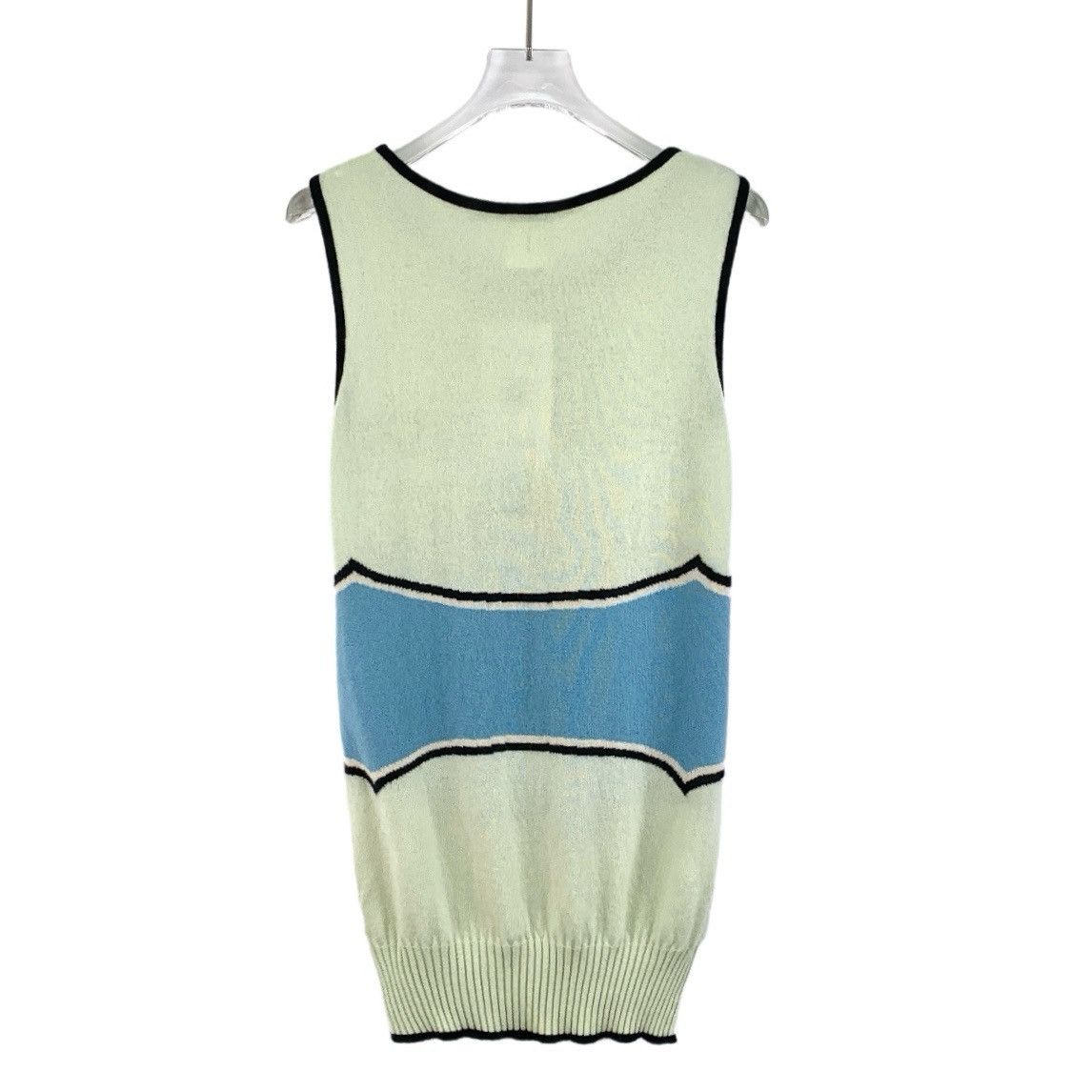 Chanel Chanel Logo Intarsia Cashmere Sleeveless Knit Dress K26WX Size XS / US 0-2 / IT 36-38 - 2 Thumbnail