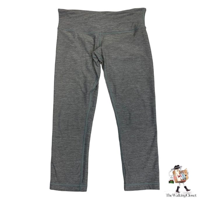 Lululemon gray knit leggings , 28”