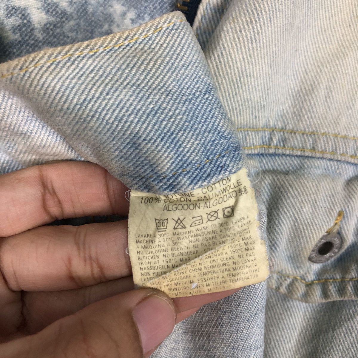 Diesel 📌Cropped Denim Biker Jacket Diesel Acid Wash Design Size US S / EU 44-46 / 1 - 22 Thumbnail