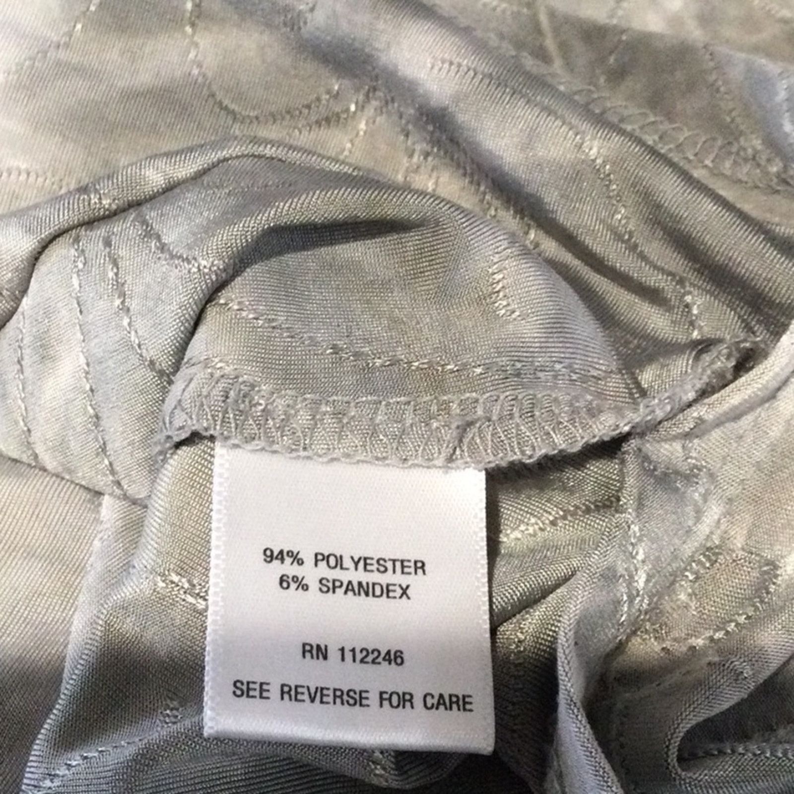 Vintage Sami & Jo Plus Gray & White Asymmetrical Women's Top Size 1X Size XL / US 12-14 / IT 48-50 - 8 Thumbnail