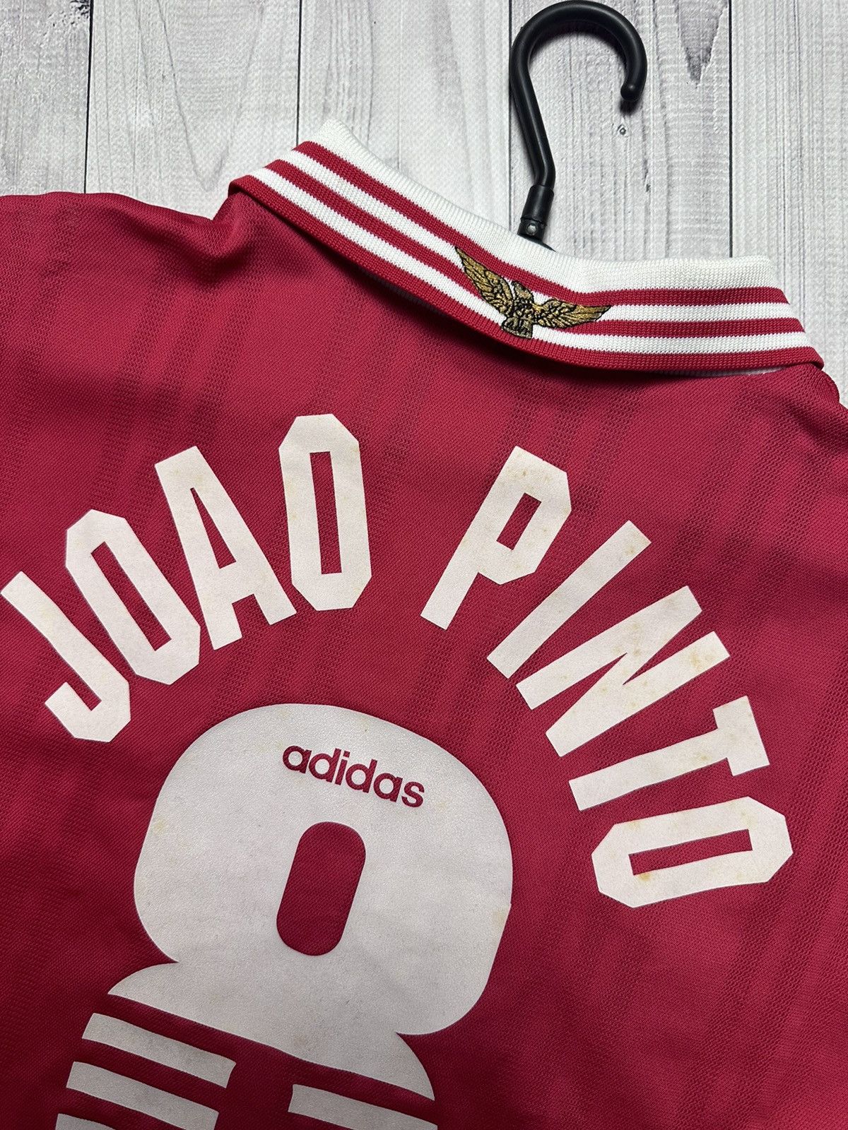 Adidas × Vintage Vintage adidas Benfica soccer jersey 8 Joao Pinto size XL Size US XL / EU 56 / 4 - 10 Thumbnail